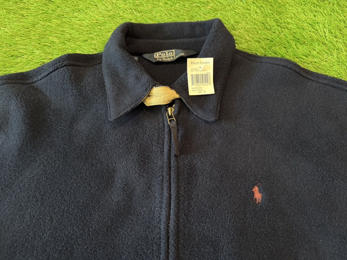 Polo Ralph Lauren NEW Vintage 90s Polo Ralph Lauren Blue Fleece Bomber Jacket Size US XL / EU 56 / 4 - 2 Thumbnail
