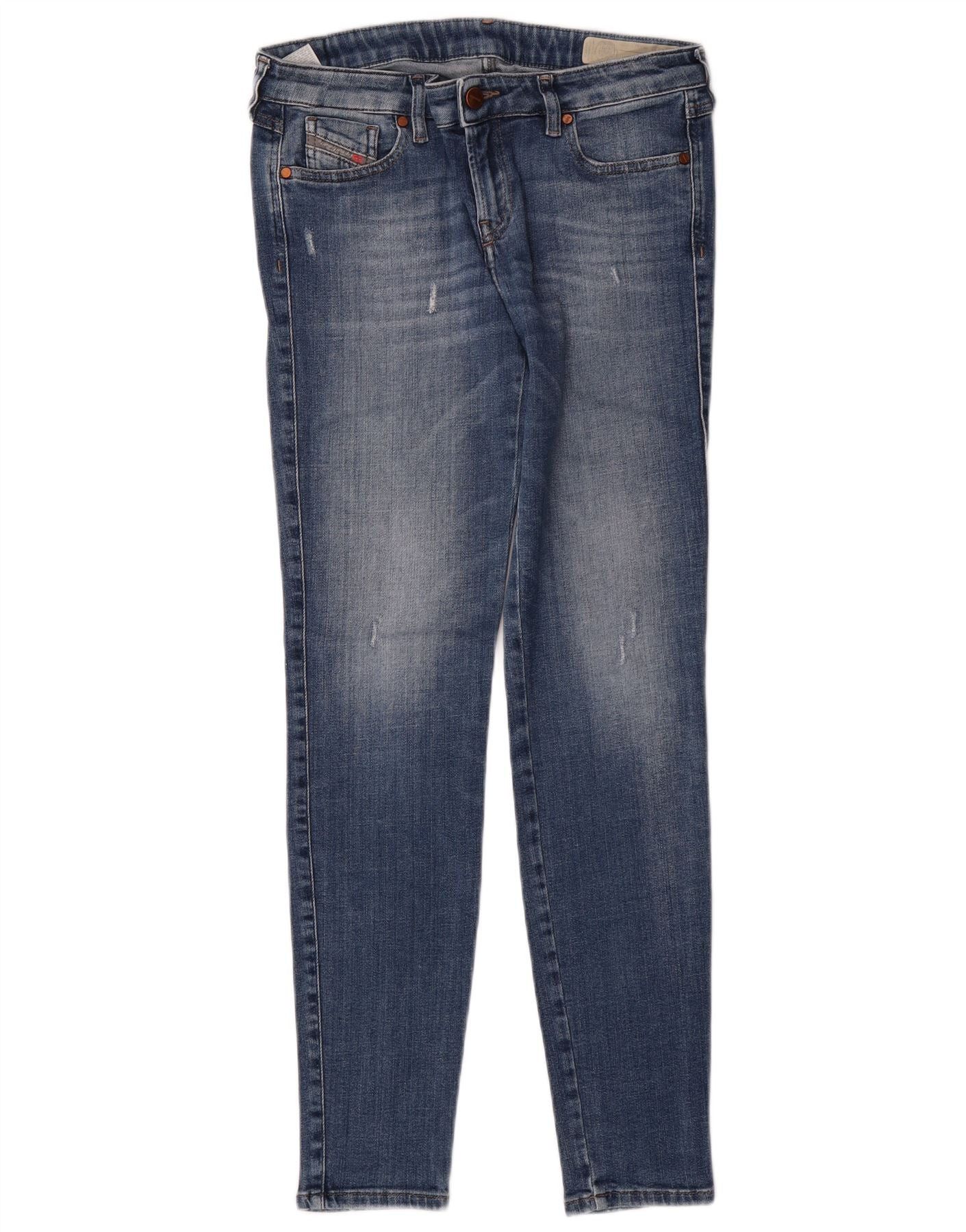 Diesel Womens Gracey Low Waist Super Slim Skinny Jeans W29 L32 Blue Size 29" - 1 Thumbnail