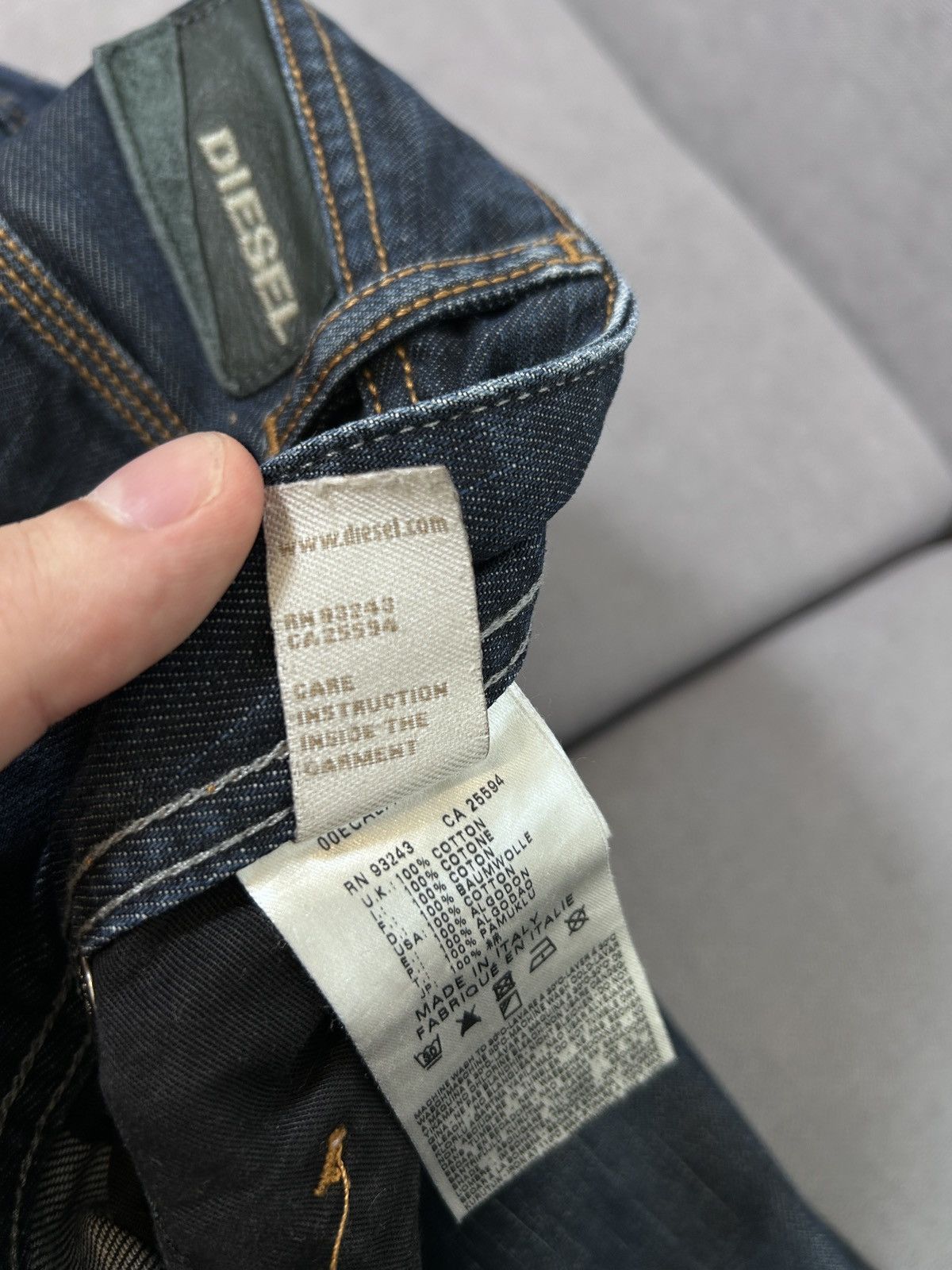 Other Vintage Diesel y2k denim jeans Size US 31 - 10 Thumbnail