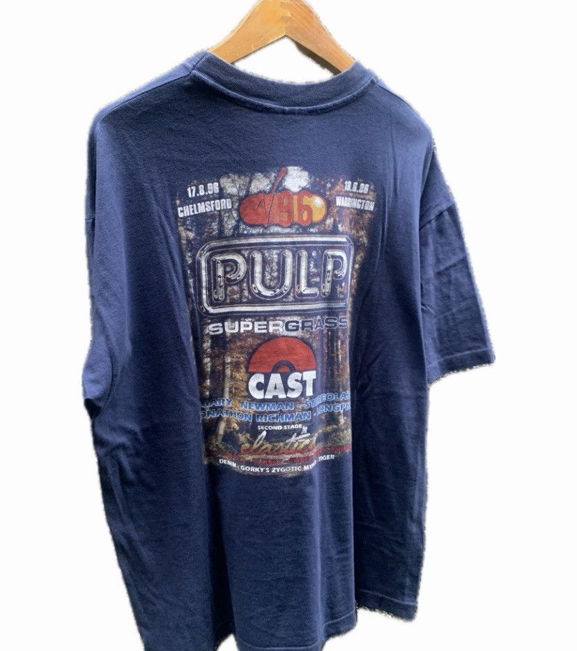 Band Tees Vintage 90s Pulp Shirt Britpop Oasis,Blur, Supergrass Size US XL / EU 56 / 4 - 6 Thumbnail
