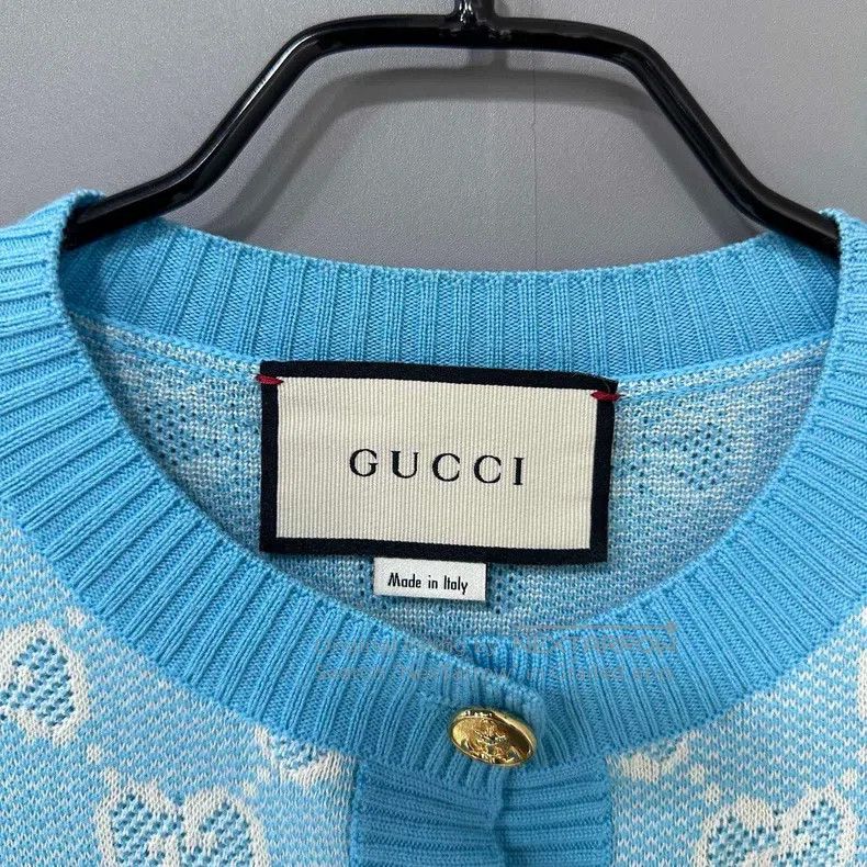 Gucci Gucci Full-print logo gold buckle cardigan coat Size XS / US 0-2 / IT 36-38 - 5 Thumbnail