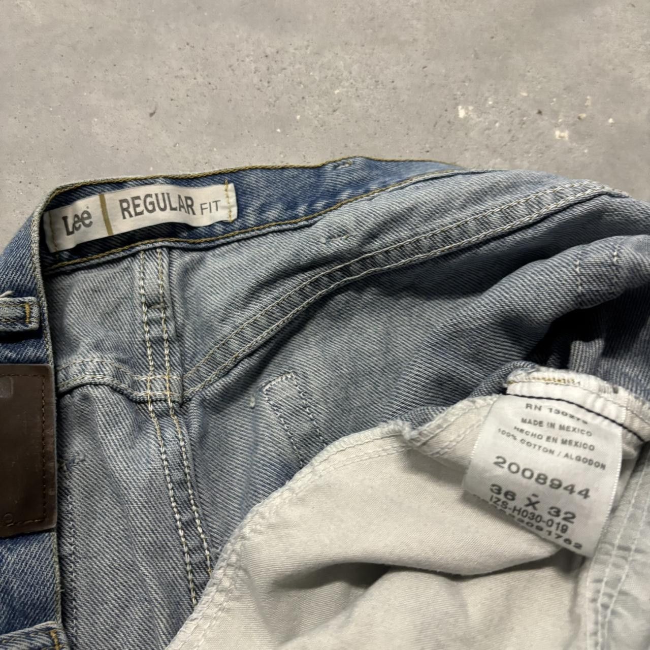 Japanese Brand × Vintage Crazy Vintage Y2K/2000s Grunge Medium Wash Distressed Denim Jeans! Size US 36 / EU 52 - 8 Thumbnail