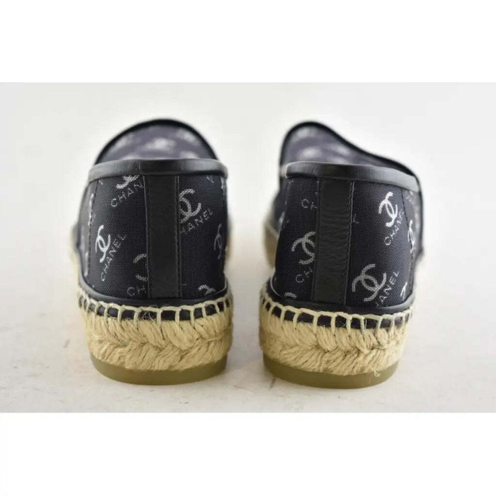 Chanel 19P Mesh CC Logo Classic Double Sole Espadrille Flat 40 Size US 10 / IT 40 - 7 Thumbnail