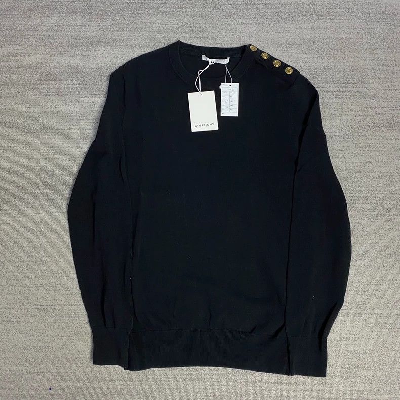 Givenchy Givenchy Shoulder 4G Gold Button Sweater Size US L / EU 52-54 / 3 - 1 Thumbnail