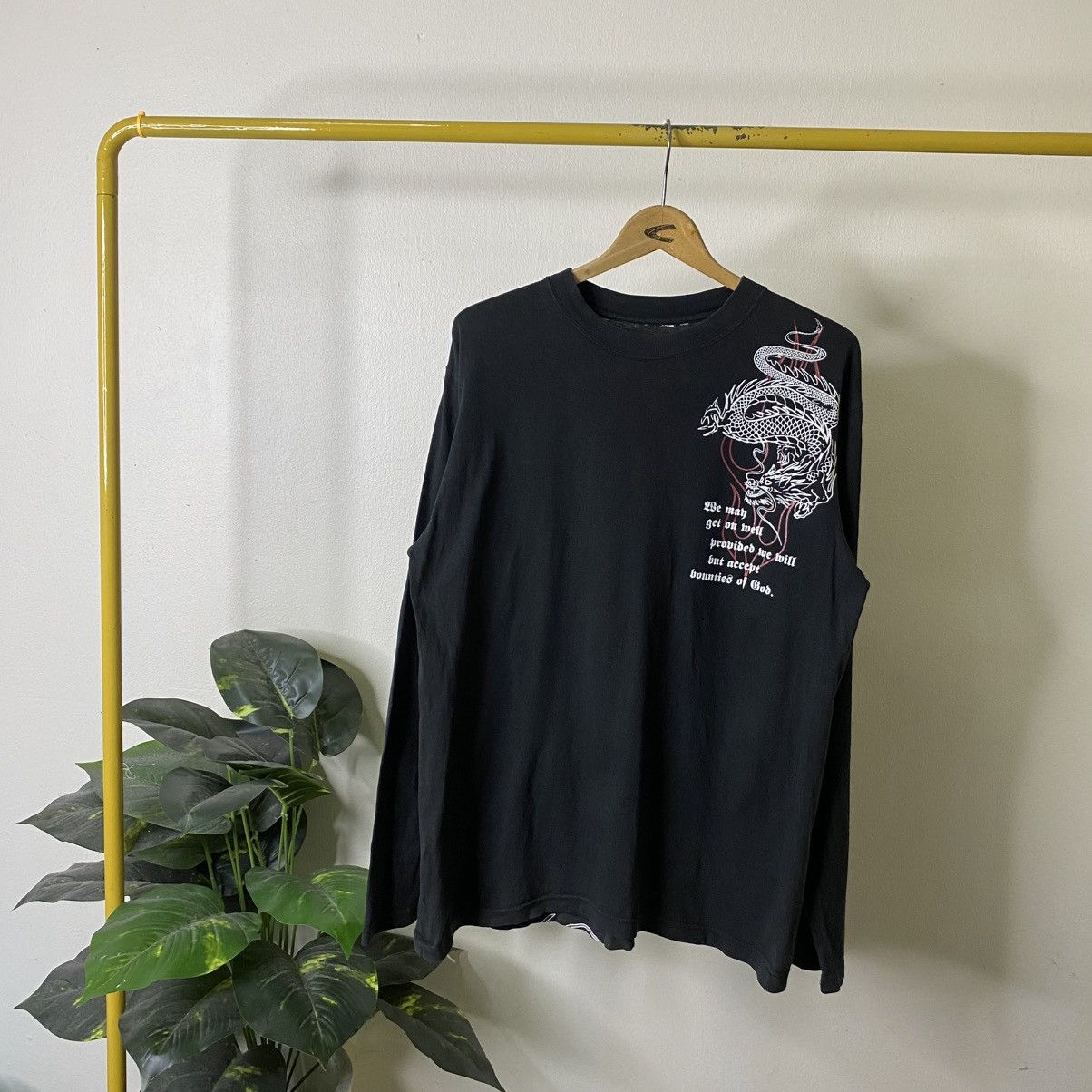 If Six Was Nine JapanBrand Cyber Gothic Punk Grunge Tribal LS Tee Size US L / EU 52-54 / 3 - 7 Thumbnail