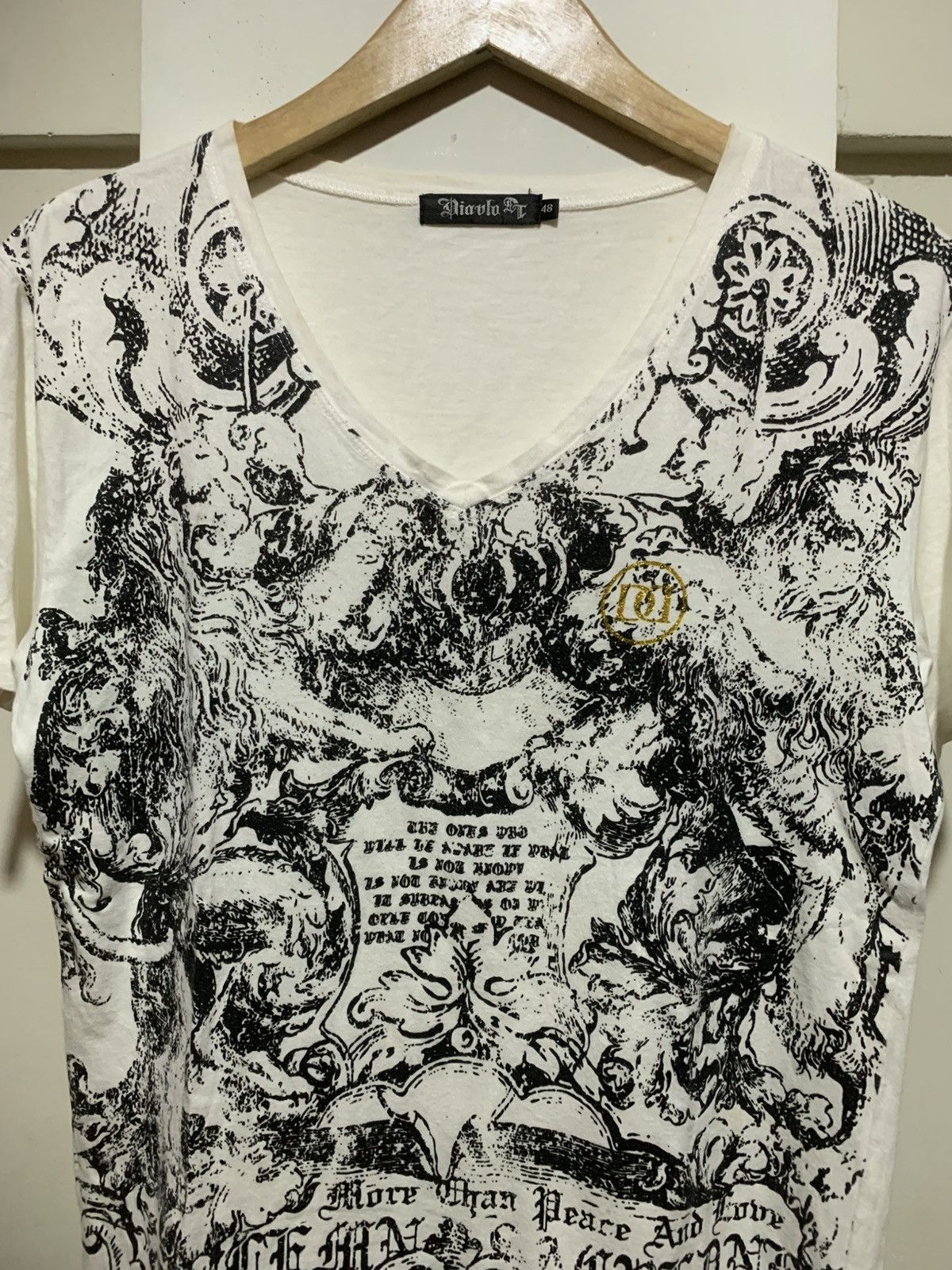 14th Addiction Japanese DiabloDt AOP Avant Garde Affliction Style Tee Shirt Size US M / EU 48-50 / 2 - 8 Thumbnail