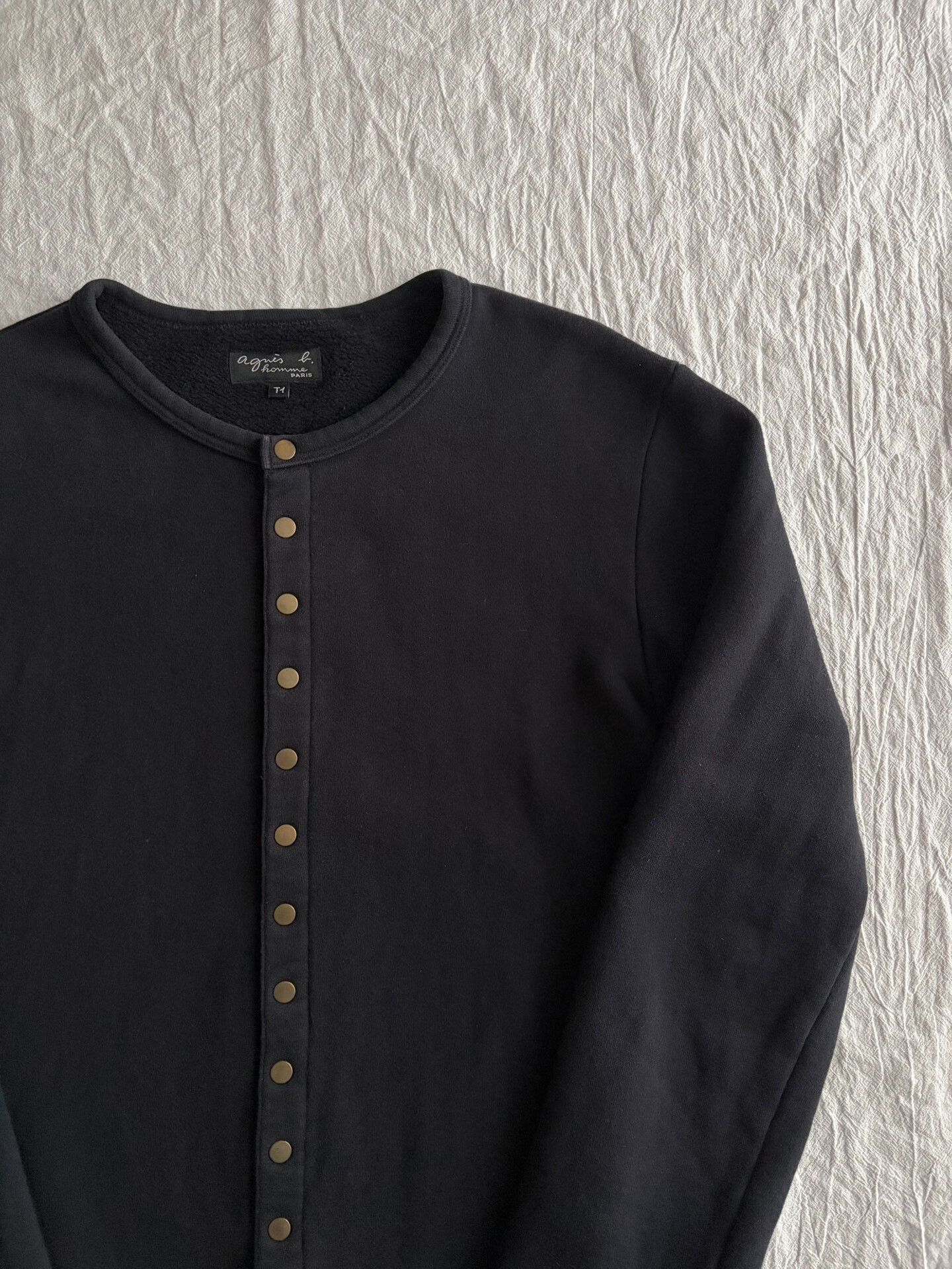 agnes b. Agnes b Homme Cotton Snap Cardigan Jacket Size US M / EU 48-50 / 2 - 1 Thumbnail