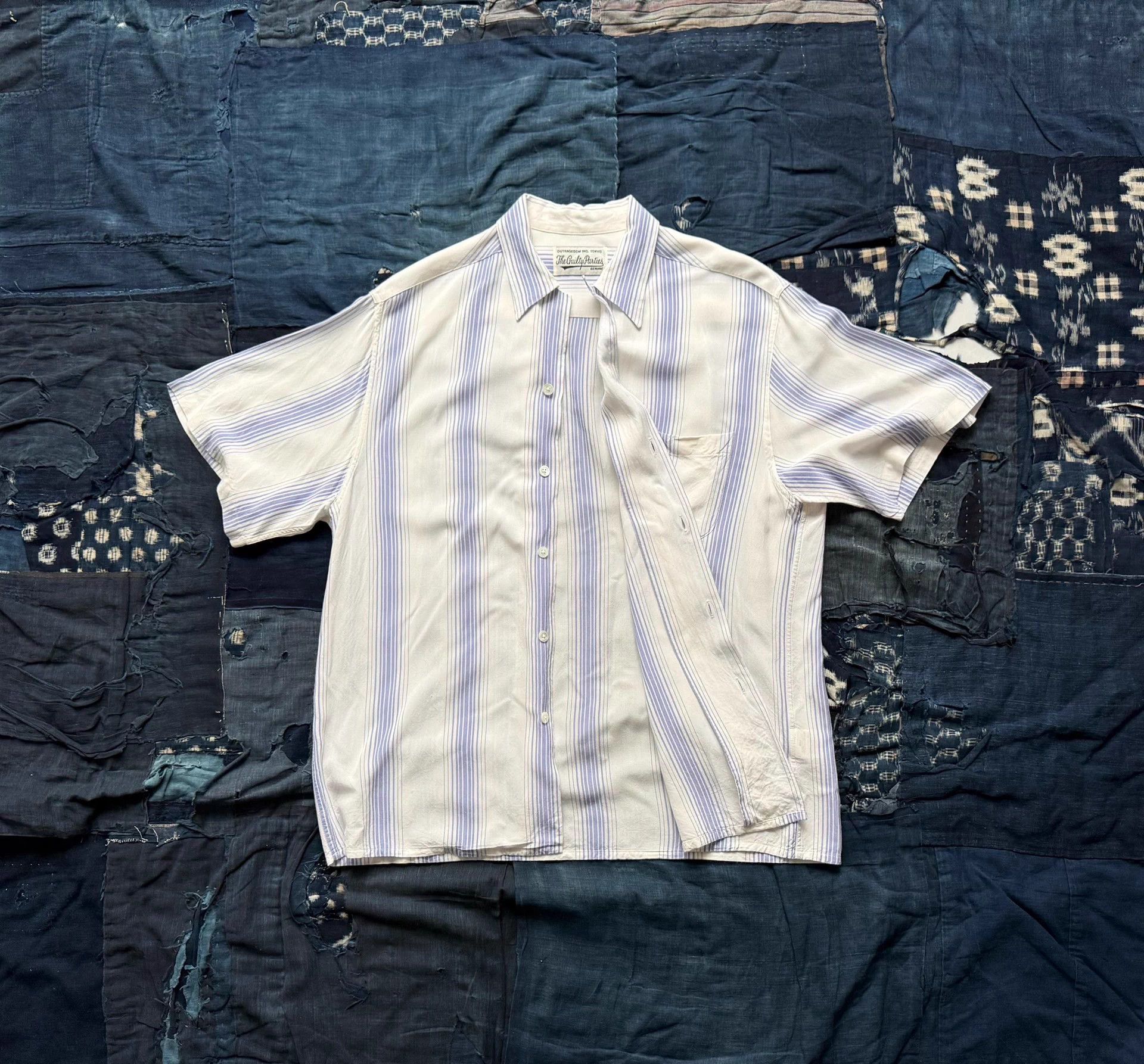Wacko Maria WACKO MARIA 2PAC Stripe Hawaiian Shirt L Size US L / EU 52-54 / 3 - 2 Thumbnail