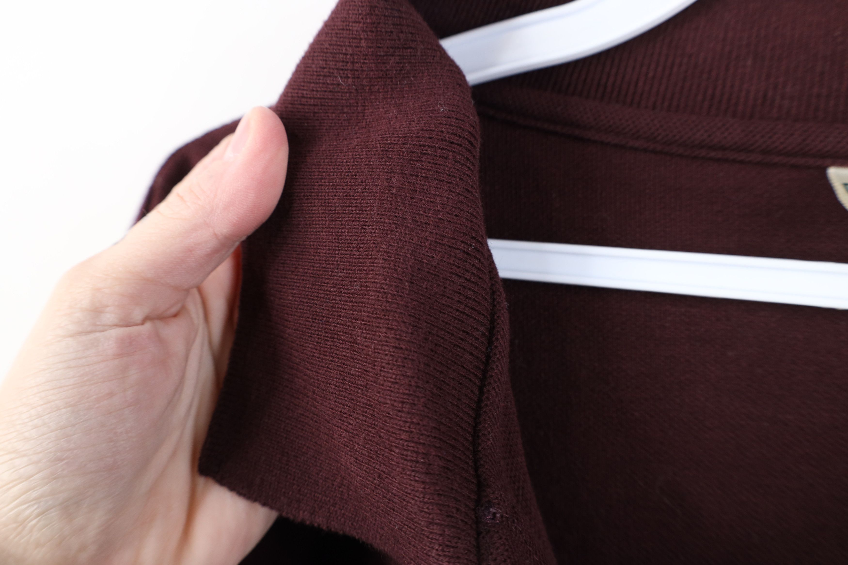 L.L. Bean Vintage 90s LL Bean Cotton Long Sleeve Rugby Polo Maroon USA Size US XL / EU 56 / 4 - 7 Thumbnail