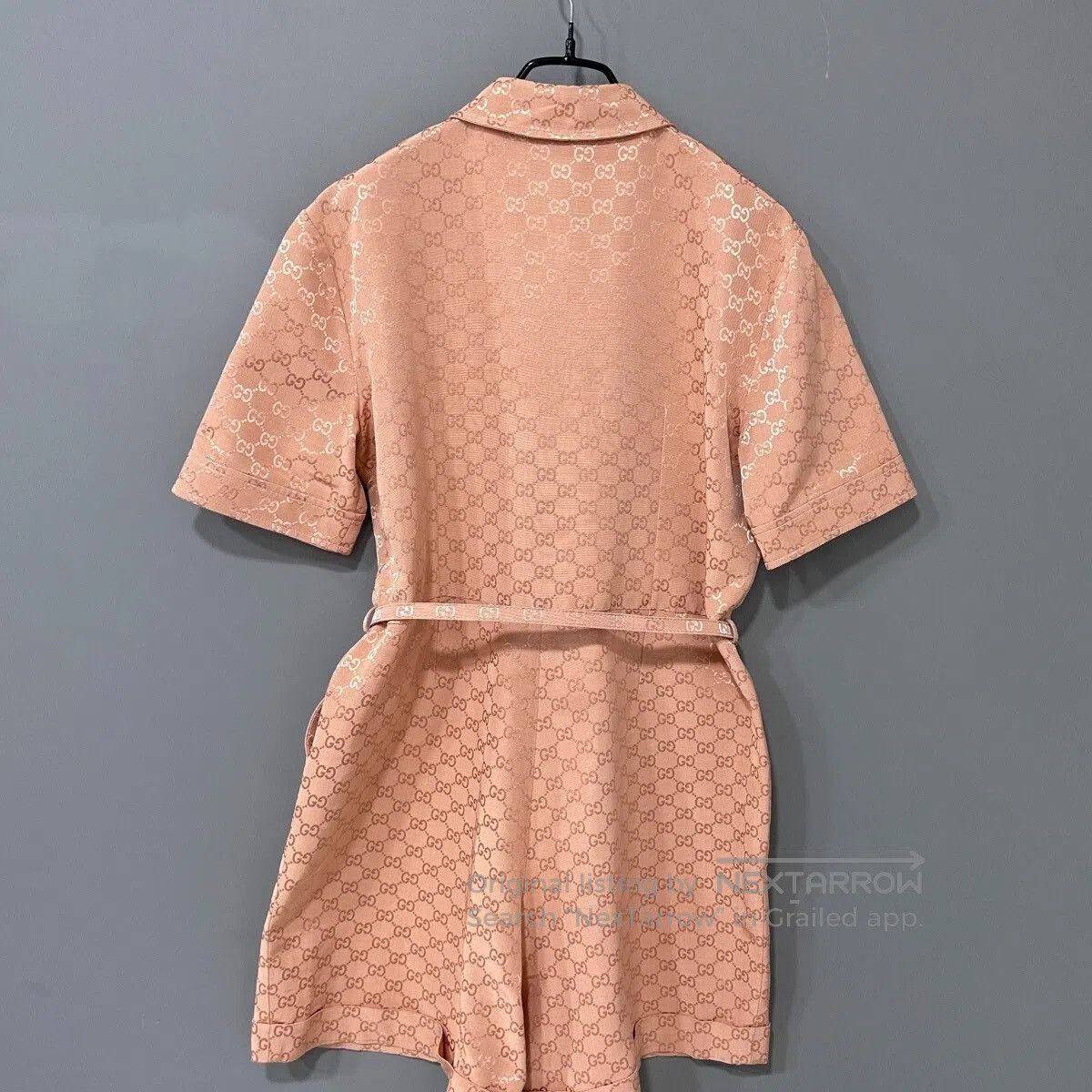 Gucci Gucci Pink GG Monogram Jumpsuit. Size 41" - 3 Thumbnail