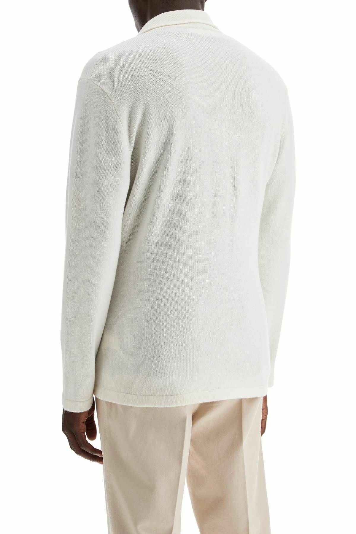 Brunello Cucinelli o1w1db10326 Double Breasted Cashmere Cardigan in White Size US L / EU 52-54 / 3 - 4 Thumbnail