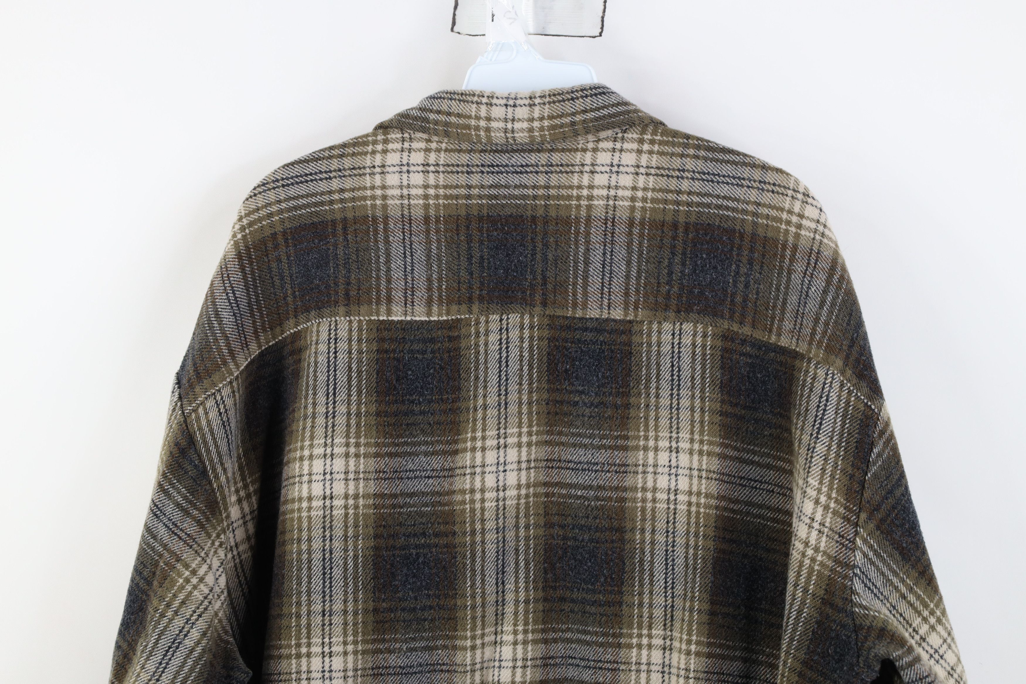 Vintage Vintage 90s Streetwear Button Shirt Plaid Earth Tone Size US XL / EU 56 / 4 - 10 Thumbnail