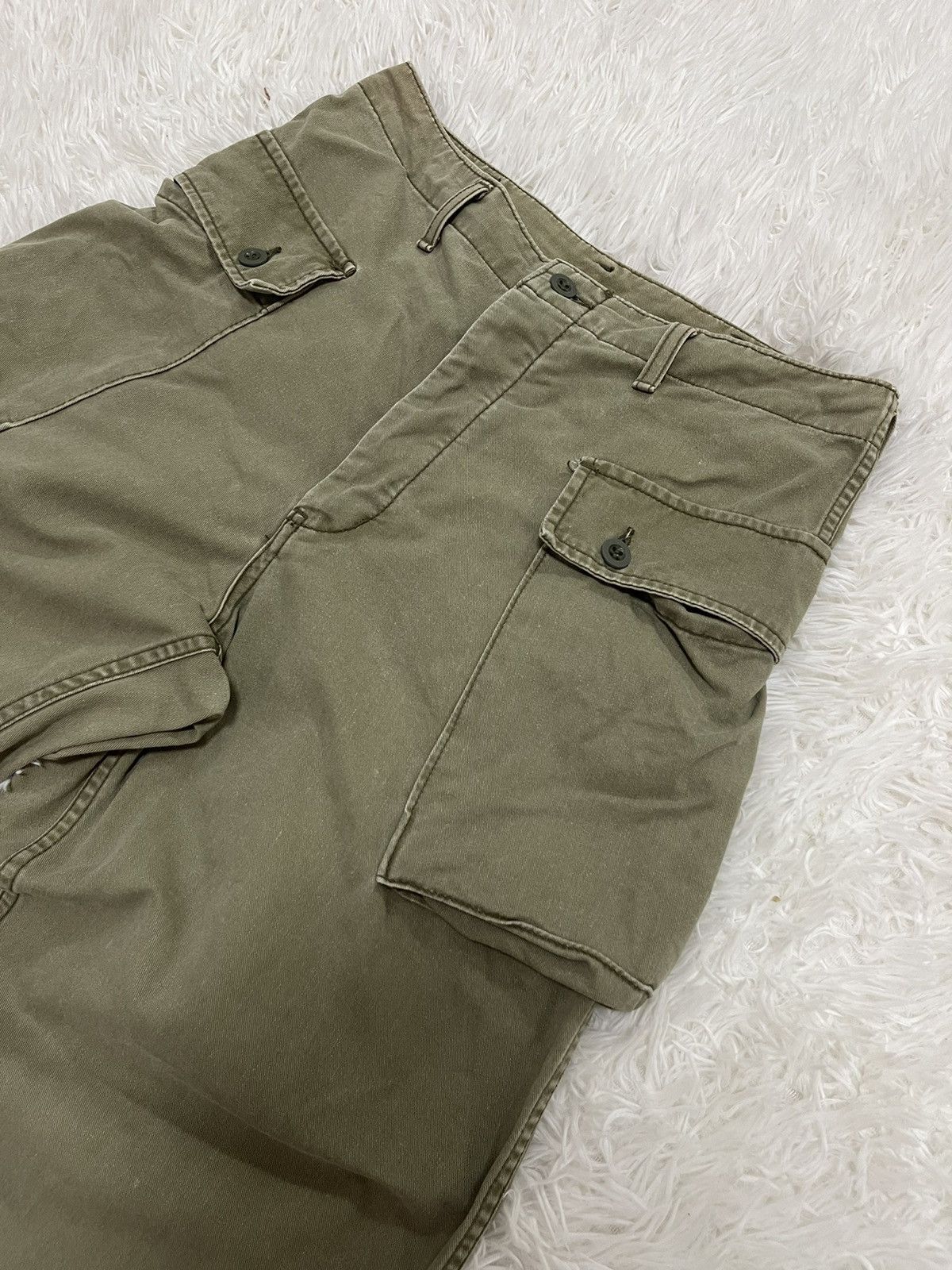 Schott Schott Monkey Baggy Military Style Vintage Cargo Pants Size US 30 / EU 46 - 10 Thumbnail