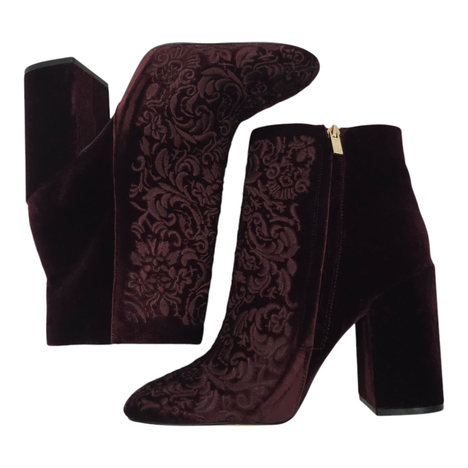 Jessica Simpson Jessica Simpson Wovella Velvet Embroidered Ankle Boots Women Size US 9 / IT 39 - 9 Thumbnail