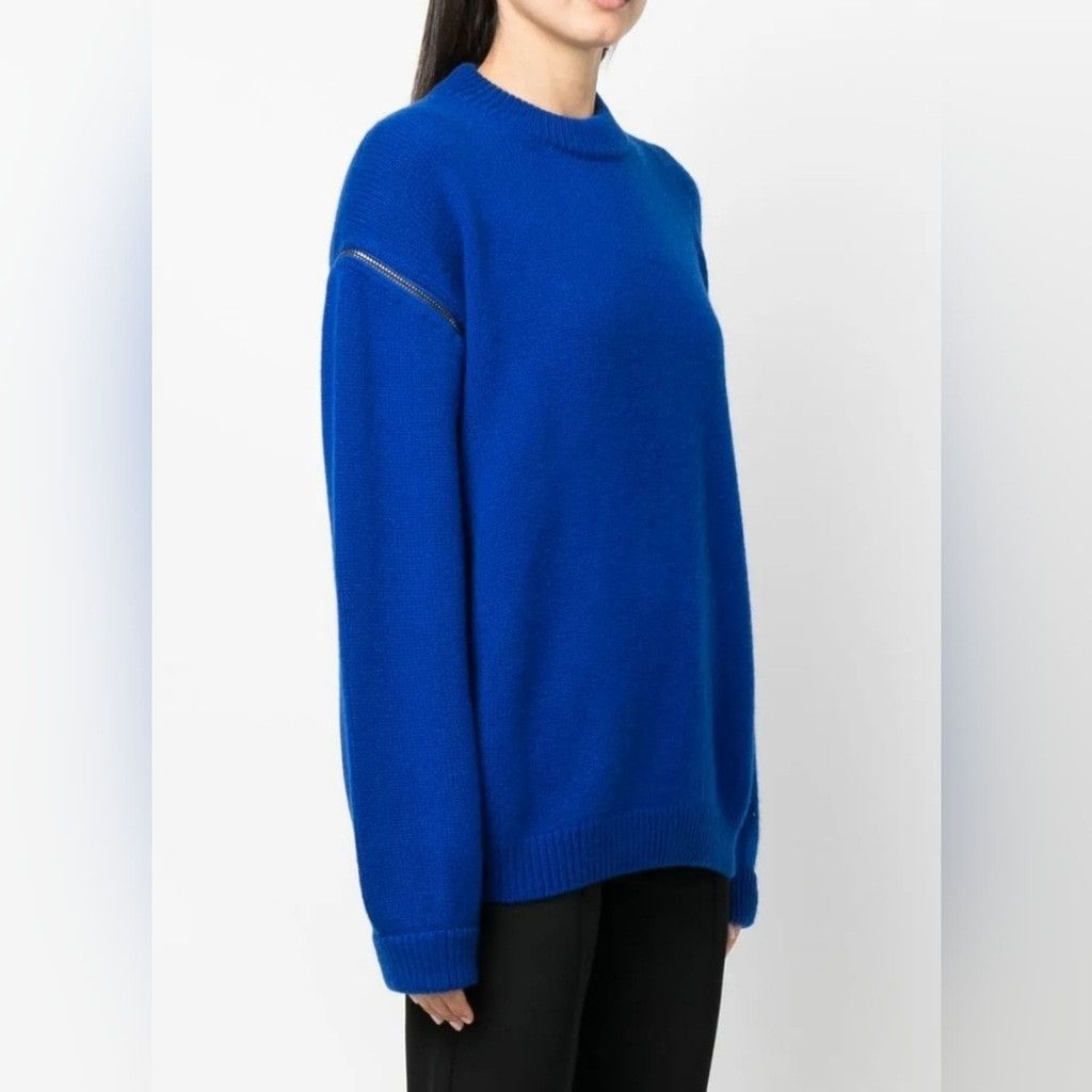 Tom Ford Tom Ford Royal Blue Cashmere Sweater With Zipper Detailing Size L / US 10 / IT 46 - 2 Thumbnail