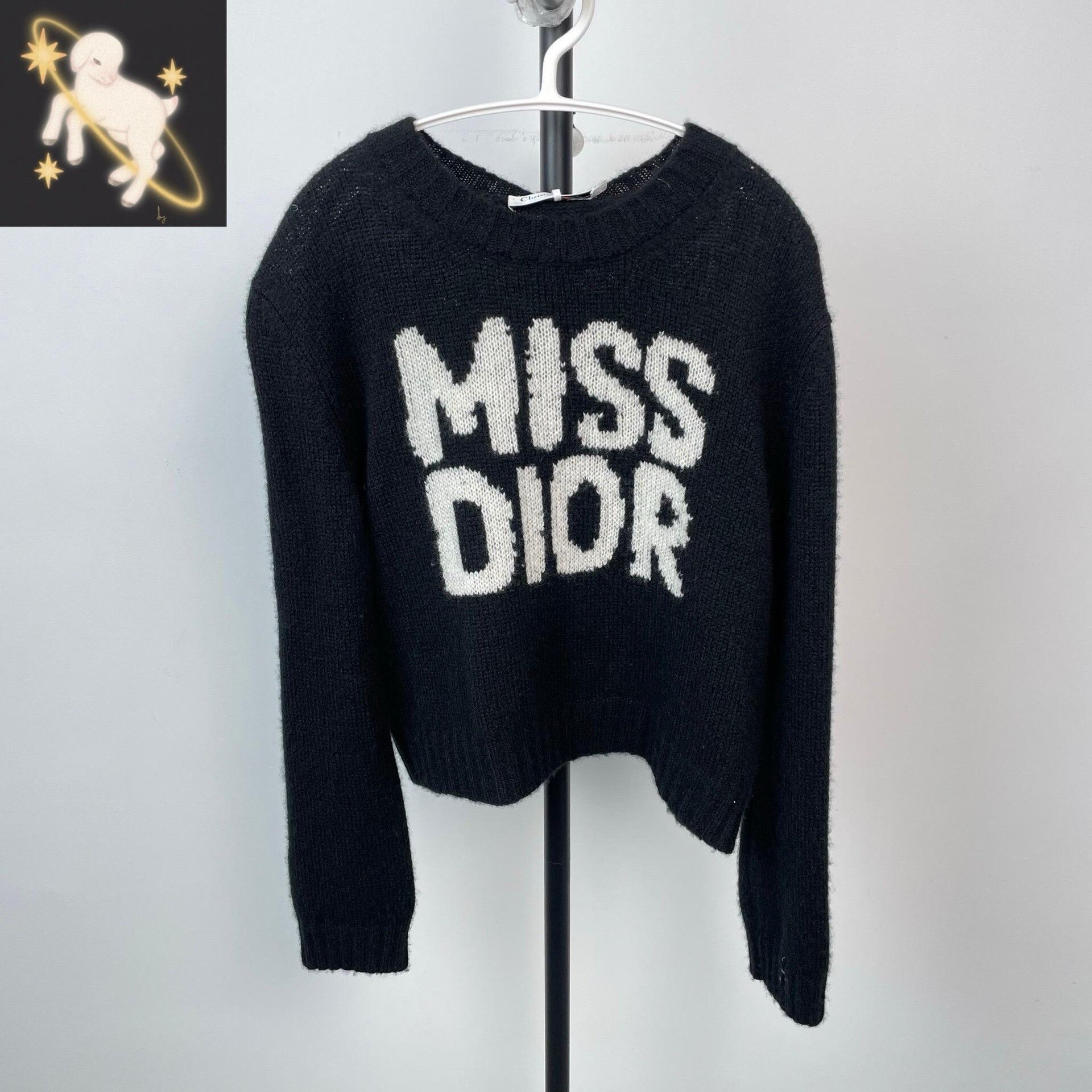 Dior Dior Black Sweater 38 Women Size S / US 4 / IT 40 - 1 Thumbnail