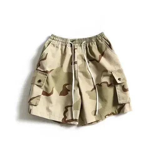 Japanese Brand 20SS Indigo Union Japan Camo Pocket Shorts Size US 32 / EU 48 - 2 Thumbnail
