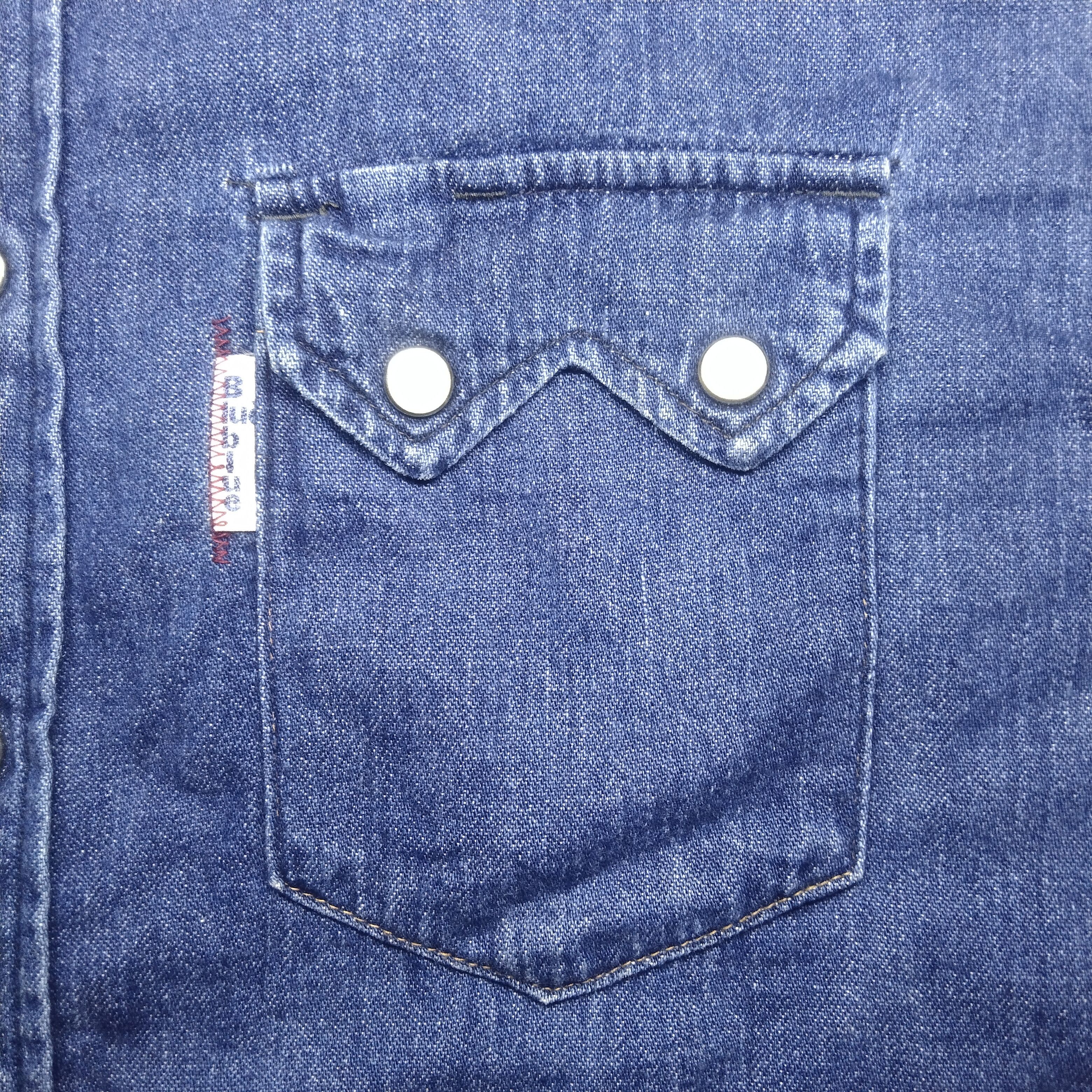 Blue Blue Japan × HRMTG × Vintage Vintage Blue Blue Japan Pearl Snap Button Size US M / EU 48-50 / 2 - 6 Thumbnail