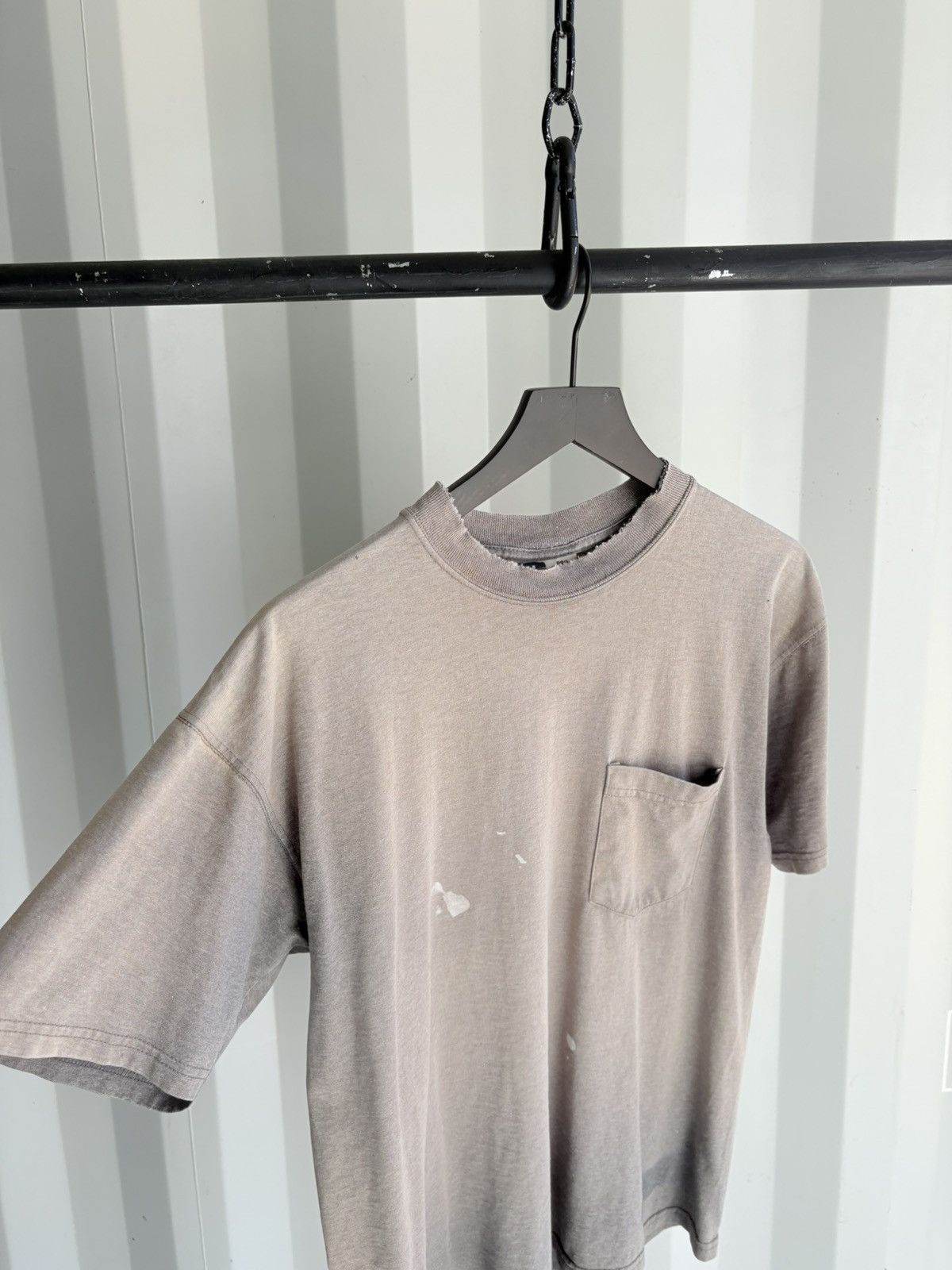 Vintage Vintage Blank Shirt Distressed Faded Grunge Paper thin Size US M / EU 48-50 / 2 - 2 Thumbnail