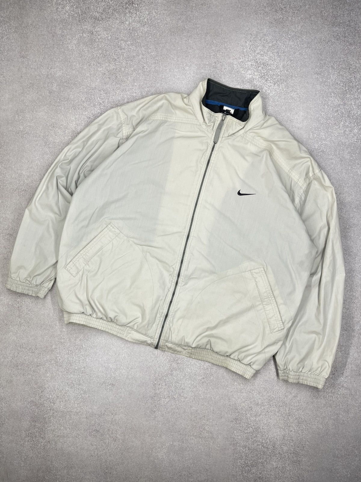 Nike Vintage Nike Jacket Beige Drill Big Logo y2K ACG TN Size US XL / EU 56 / 4 - 1 Thumbnail