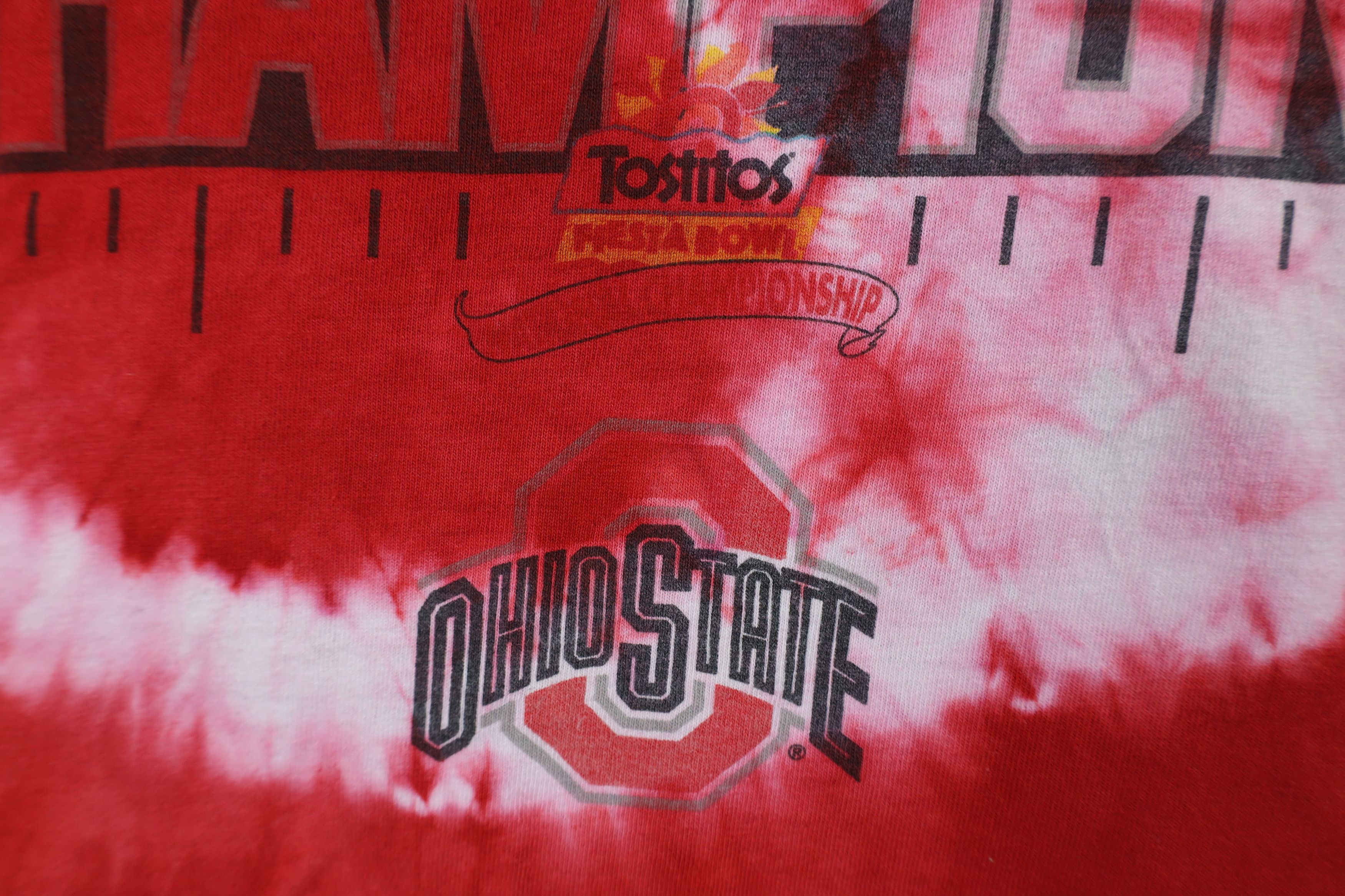 Nike × Vintage Vintage Nike Swoosh Ohio State National Champs T-Shirt Size US XXL / EU 58 / 5 - 5 Thumbnail