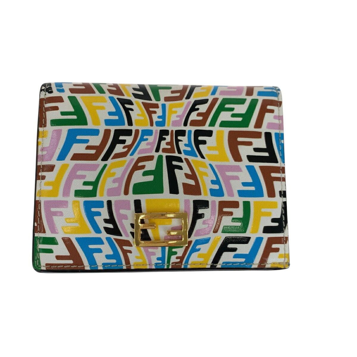 Fendi Fendi Fendi F1EXO/MLC+CYBER-BLUE+O Calf Compact Wallet Leather Short Wallet 8M0420 AGKS Size ONE SIZE - 1 Thumbnail