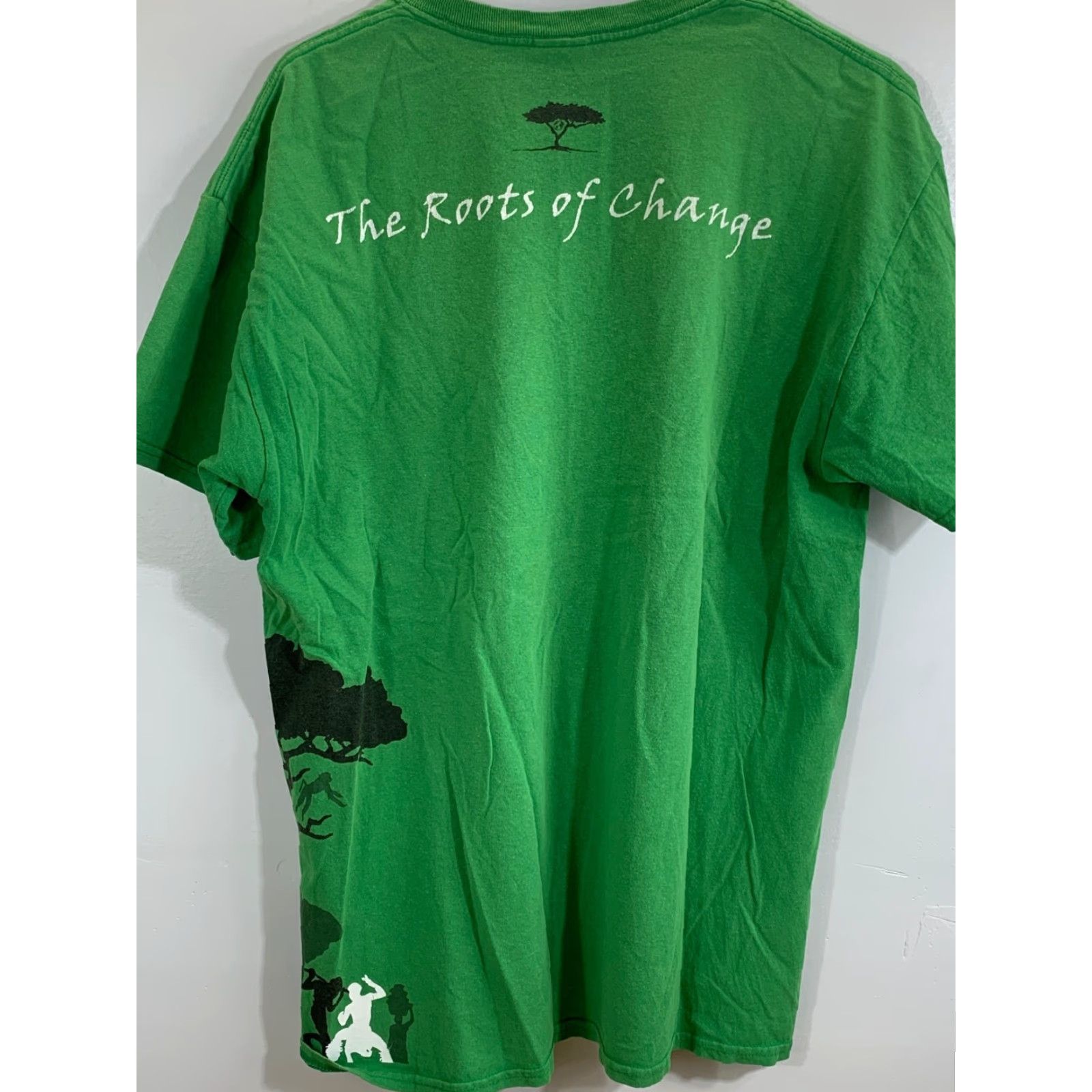 Gildan Gildan Shirt | T-Shirt | Green | Size L | Short Sleeve | Crew Neck | Cotton | Logo | Regular Fit | Animals Safari Theme | Men Size US L / EU 52-54 / 3 - 5 Thumbnail