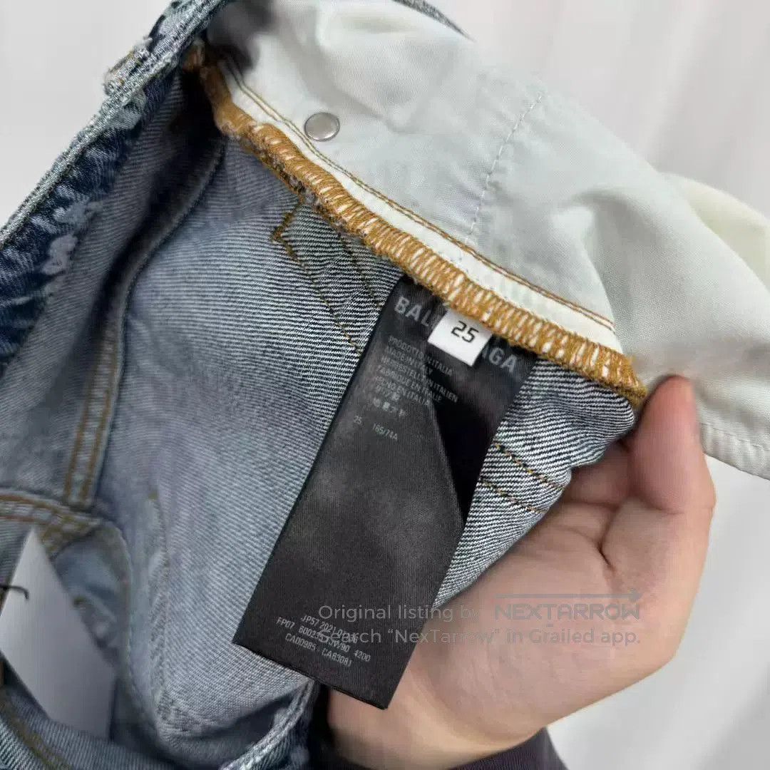 Balenciaga balenciaga signature print denim pants. Size 25" / US 0 / IT 36 - 5 Thumbnail