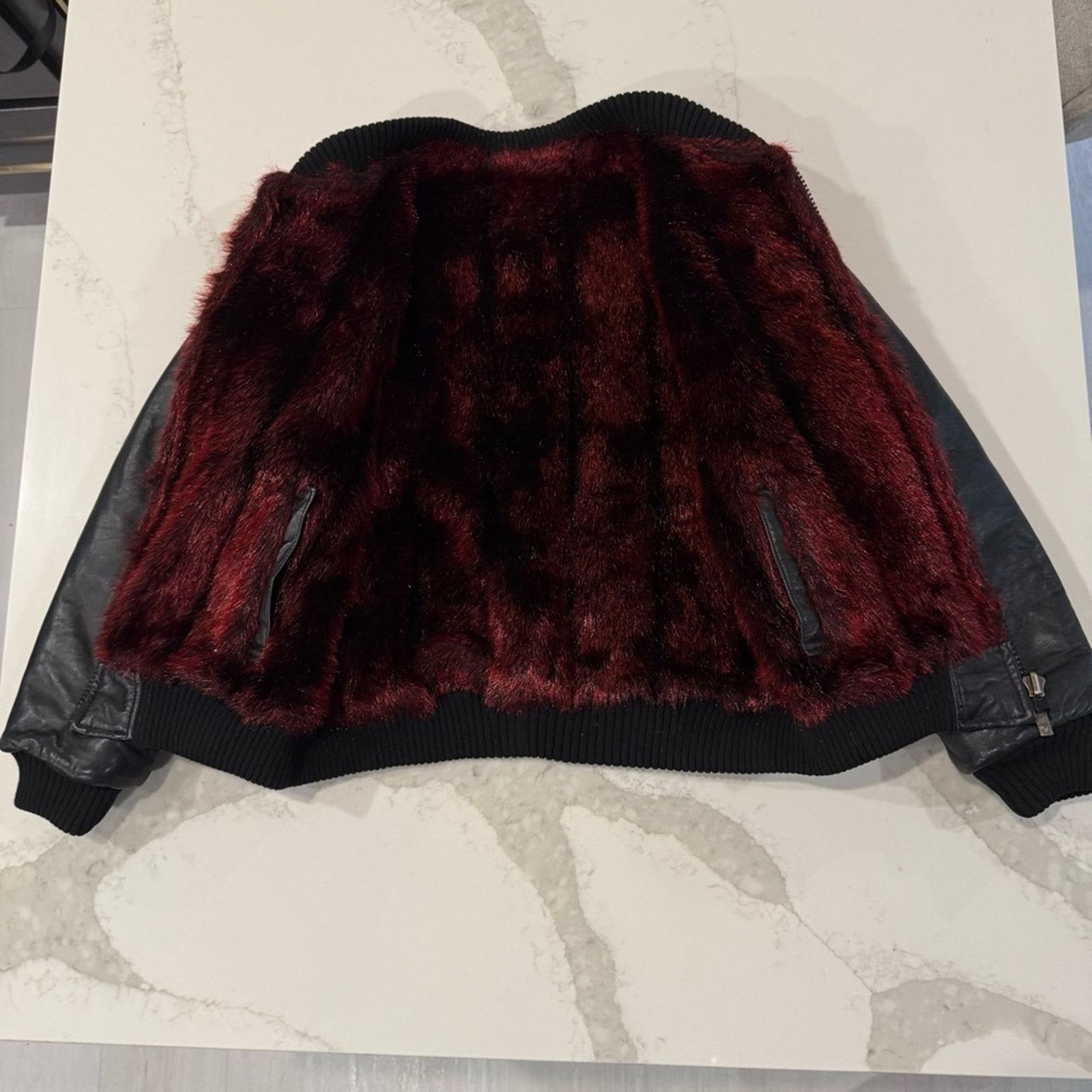 Ecko Unltd. Vintage Y2K Ecko Unltd. Reversible Leather Jacket Womens L Size L / US 10 / IT 46 - 3 Thumbnail