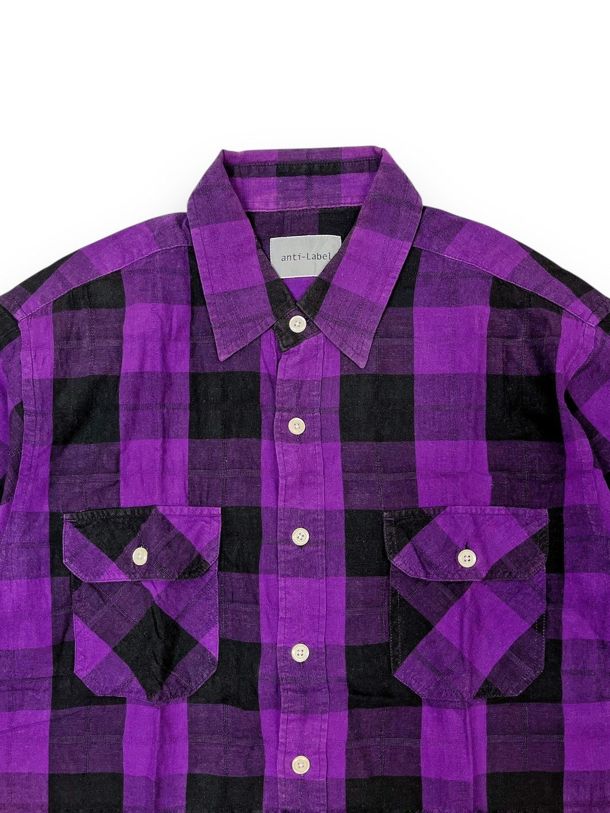 Japanese Brand Anti-Label Double Pocket Plaid Shirt Size US L / EU 52-54 / 3 - 2 Thumbnail