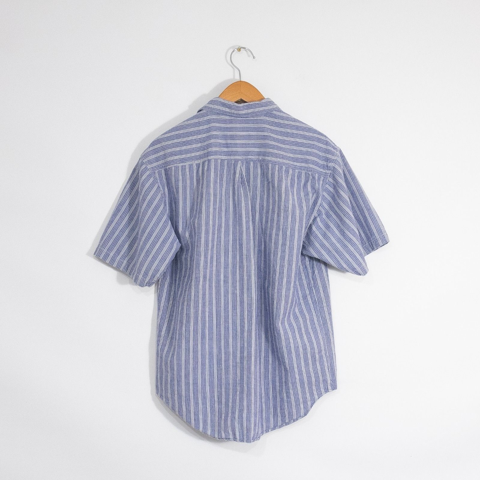 Vintage Vintage 90s Santana Denim Button Up Shirt Mens Small Striped Size US S / EU 44-46 / 1 - 6 Thumbnail