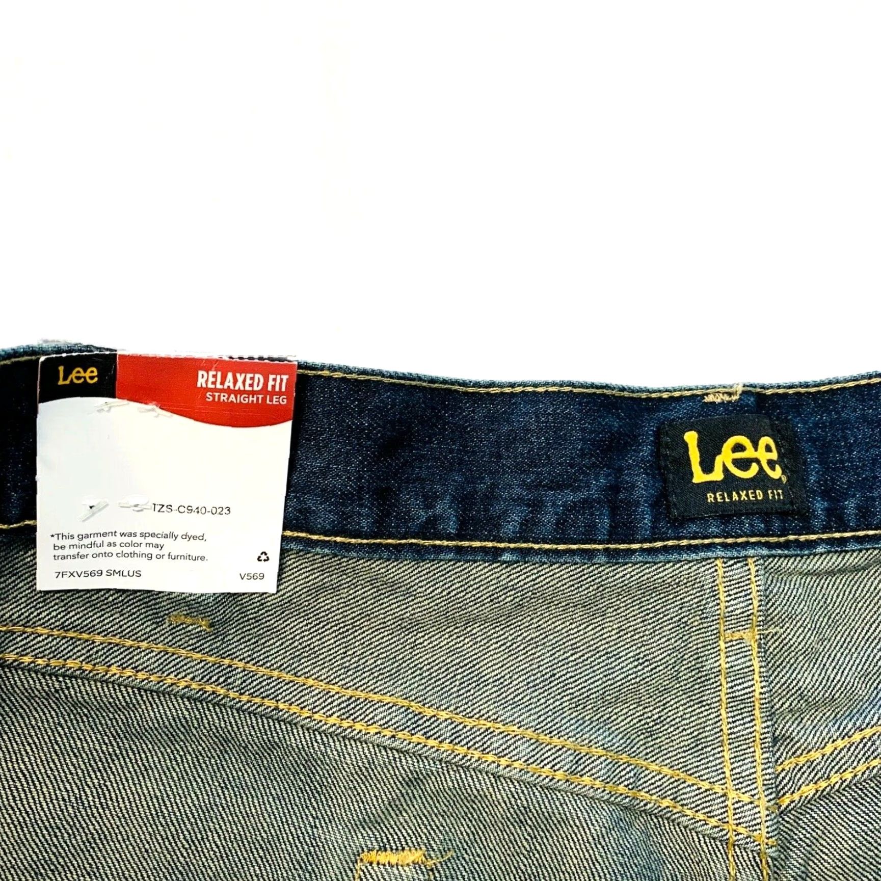 Lee Lee Tomas Relaxed Fit Straight Leg Jeans Denim Dark Wash 42x32 Men’s Jeans 5-Pocket Style Blue NWT Lee Tomas Size US 42 / EU 58 - 5 Thumbnail