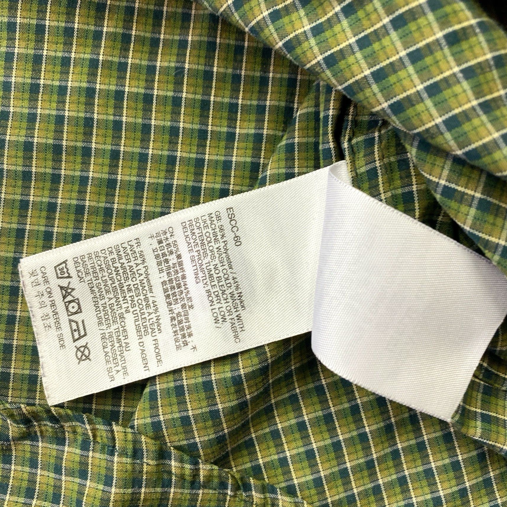 ExOfficio ExOfficio Shirt Mens Large Green Plaid Flannel Outdoor Lightweight Vented Button-Up Casual Travel Workwear Size US L / EU 52-54 / 3 - 6 Thumbnail