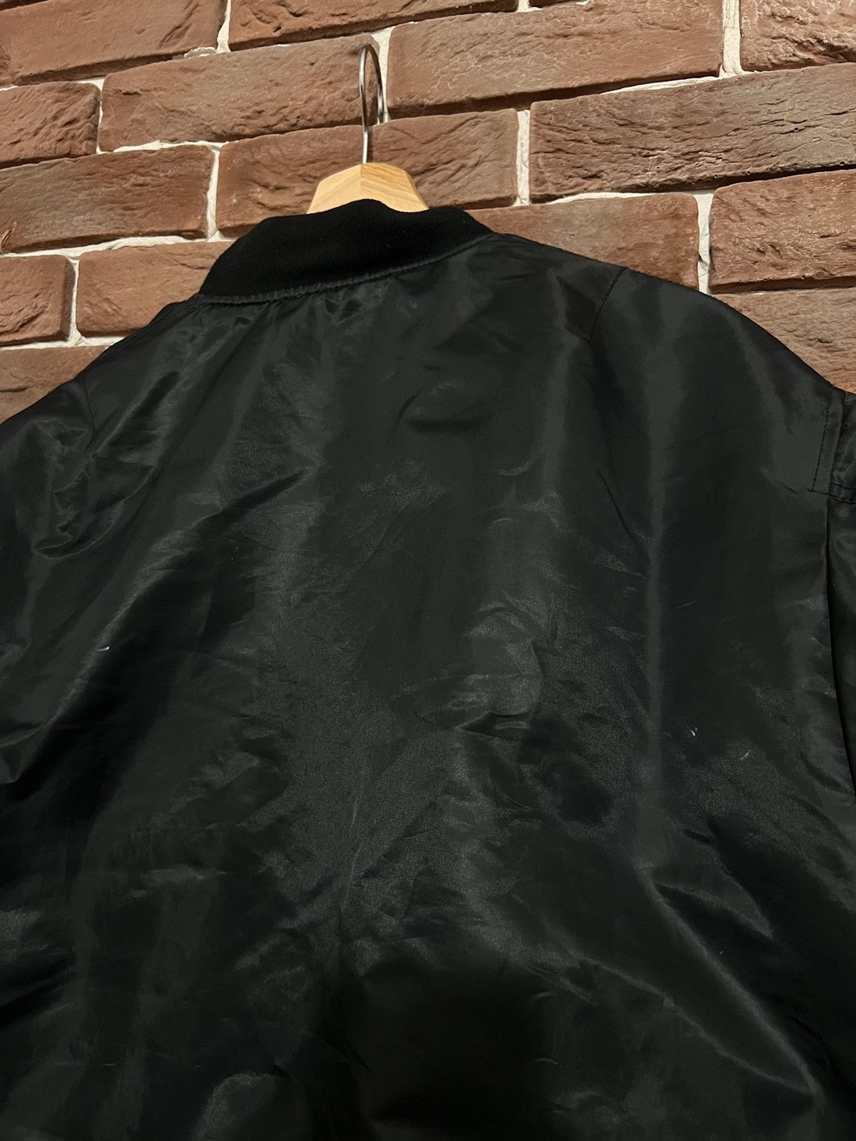 Fostex Garments Fostex Garments CWU Flyer Black Vintage Nylon Bomber Jacket Size US L / EU 52-54 / 3 - 8 Thumbnail