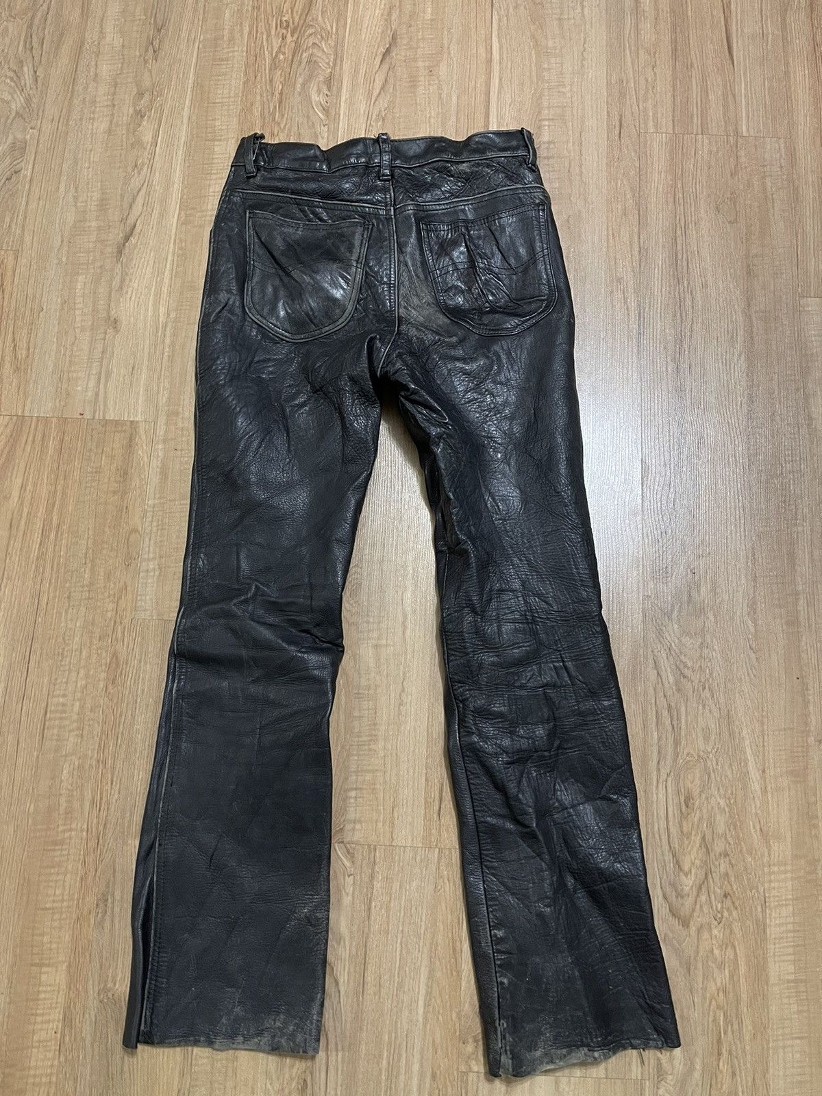 Leather × Vintage Japanese Brand leather Pants Size US 29 - 6 Thumbnail
