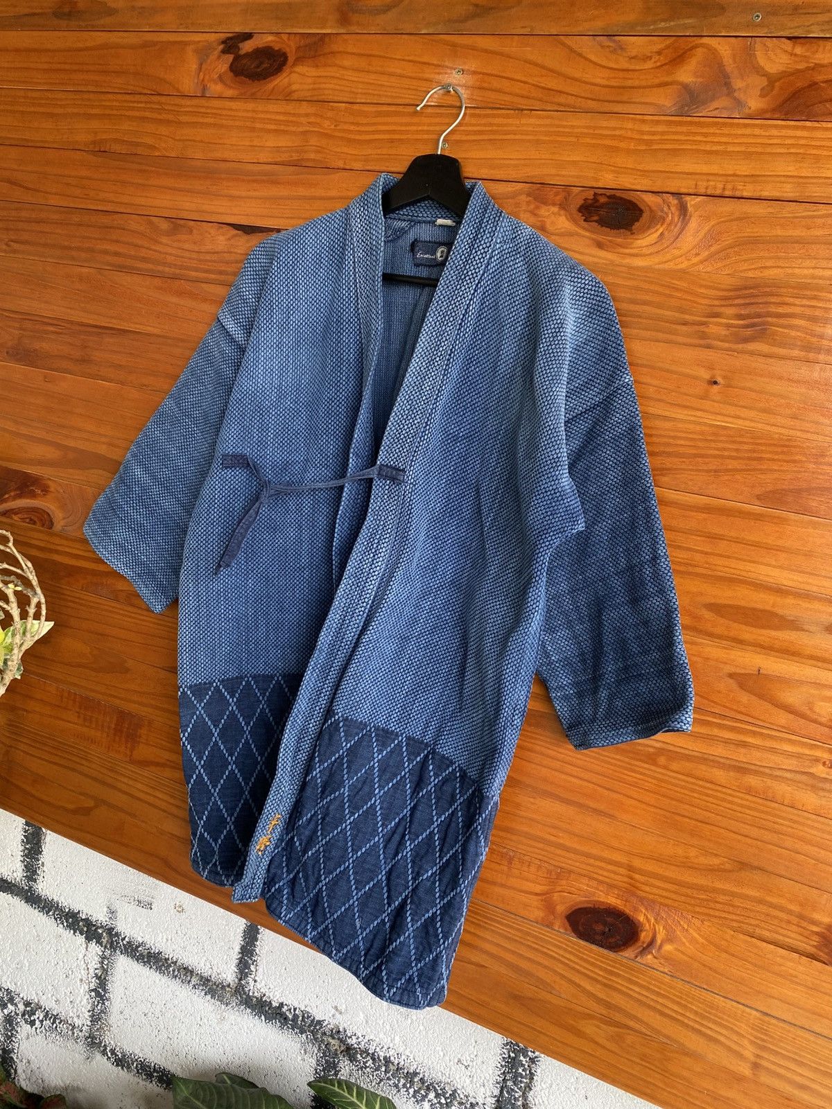 Japanese Brand Vintage Japanese Indigo Sashiko Noragi Jacket – Traditional Size US M / EU 48-50 / 2 - 4 Thumbnail