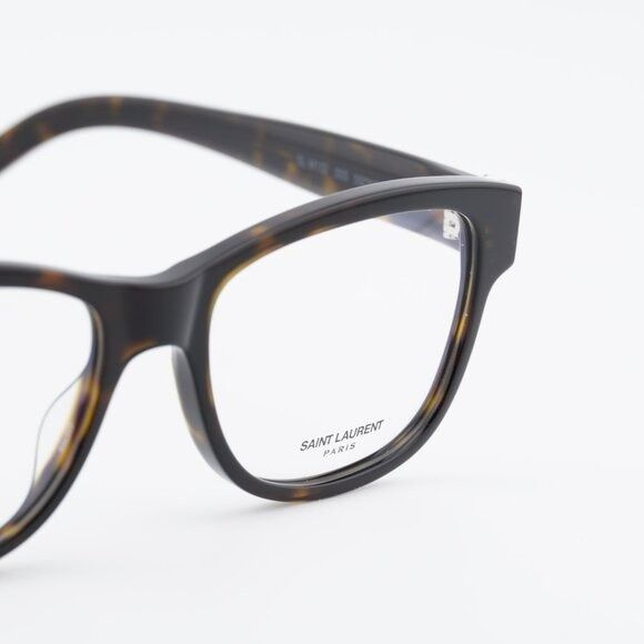 Saint Laurent Paris Saint Laurent SLM132 005 Square Eyeglasses Dark Havana 55mm Size ONE SIZE - 5 Thumbnail