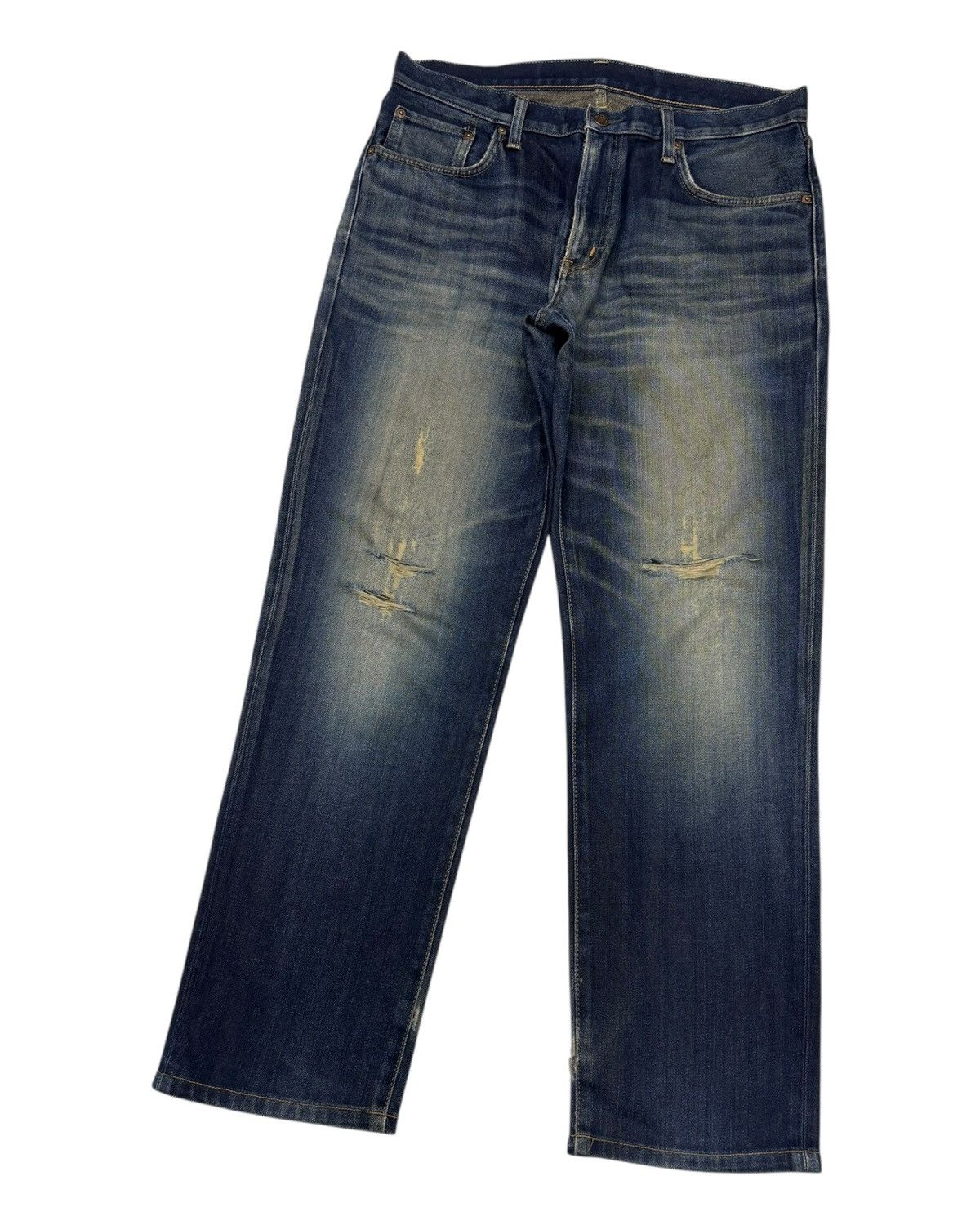 Kapital Edwin 504 Rusty Blue Baggy Jeans Distressed Denim Size US 36 / EU 52 - 5 Thumbnail