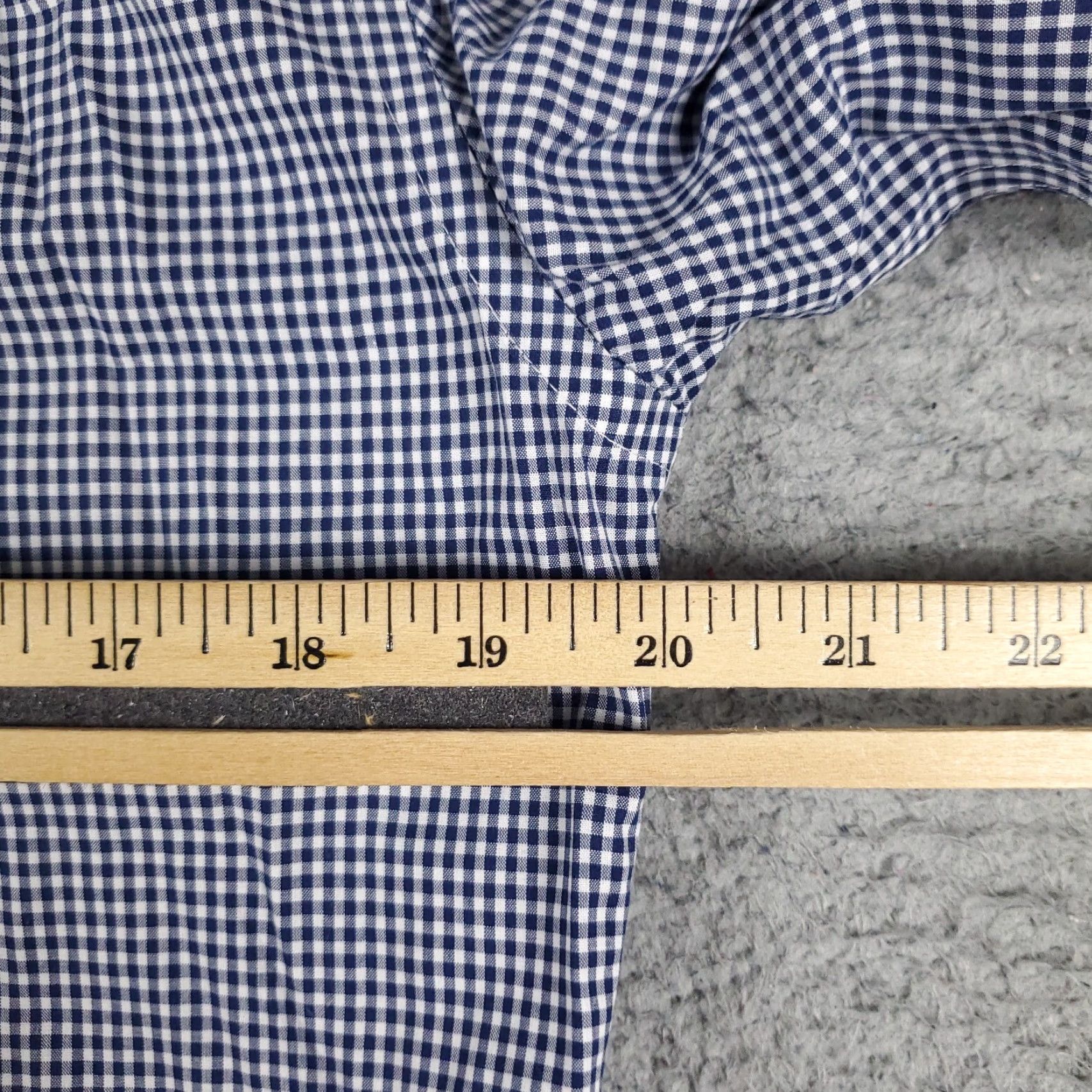 Tommy Hilfiger VINTAGE? No — Tommy Hilfiger Dress Shirt Mens 15 Blue White Check Long Sleeve Button Up Collared Cotton Size 40R - 5 Thumbnail