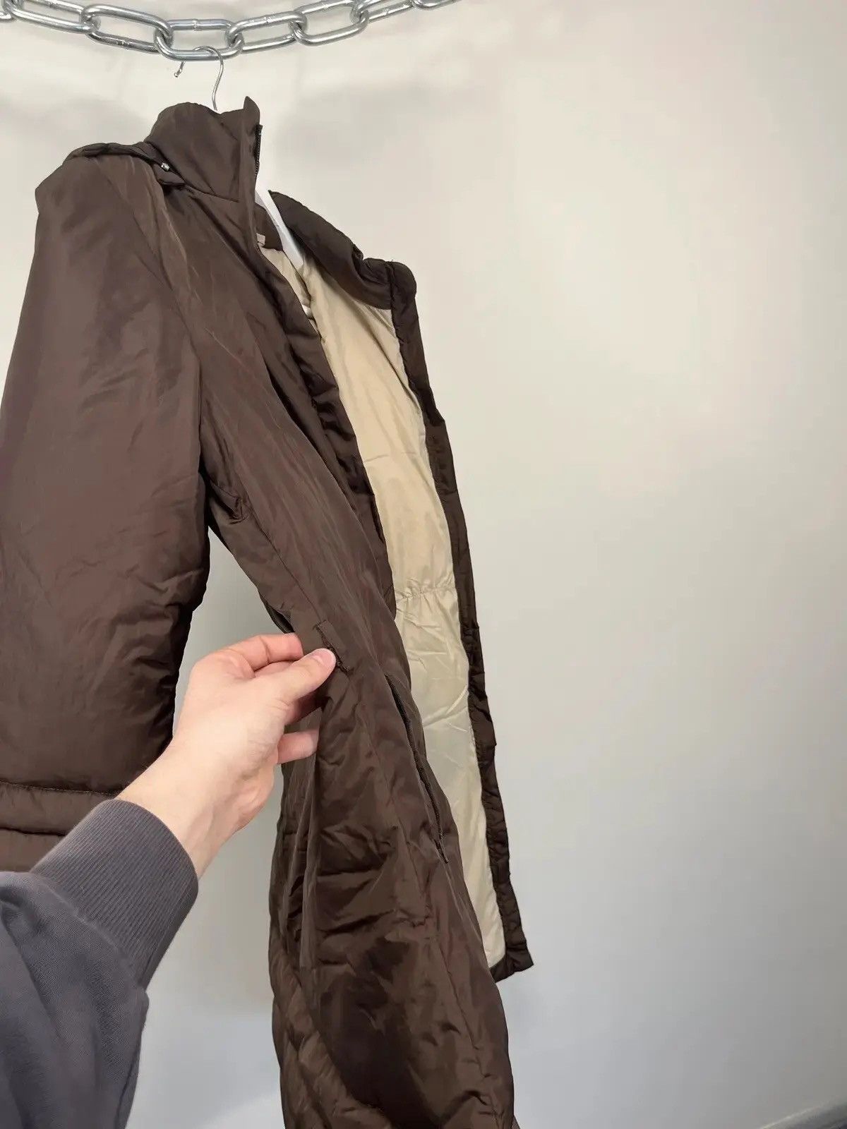 Moncler Vintage Moncler Brown Luxury Puffer Down Jacket Coat Size S / US 4 / IT 40 - 14 Thumbnail