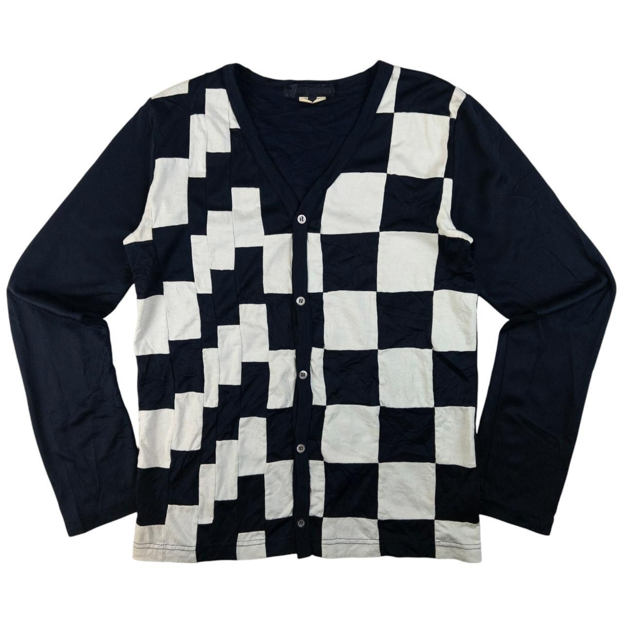Comme des Garcons Vintage Comme Des Garçons Checkerboard Cardigan Size M Size M / US 6-8 / IT 42-44 - 1 Thumbnail