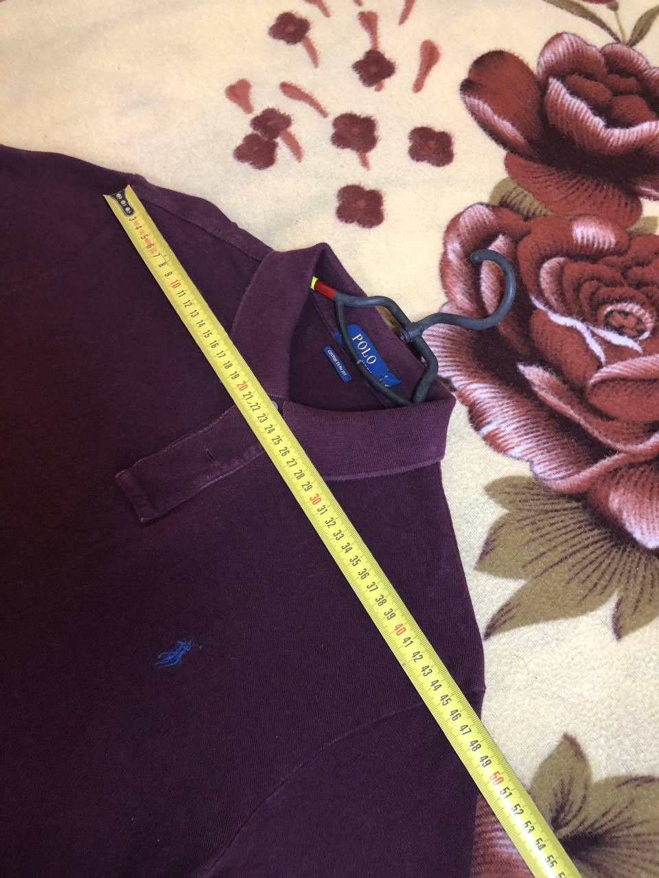 Polo Ralph Lauren Polo Ralph Lauren Custom Slim Polo T Shirt Burgundy Size US L / EU 52-54 / 3 - 7 Thumbnail