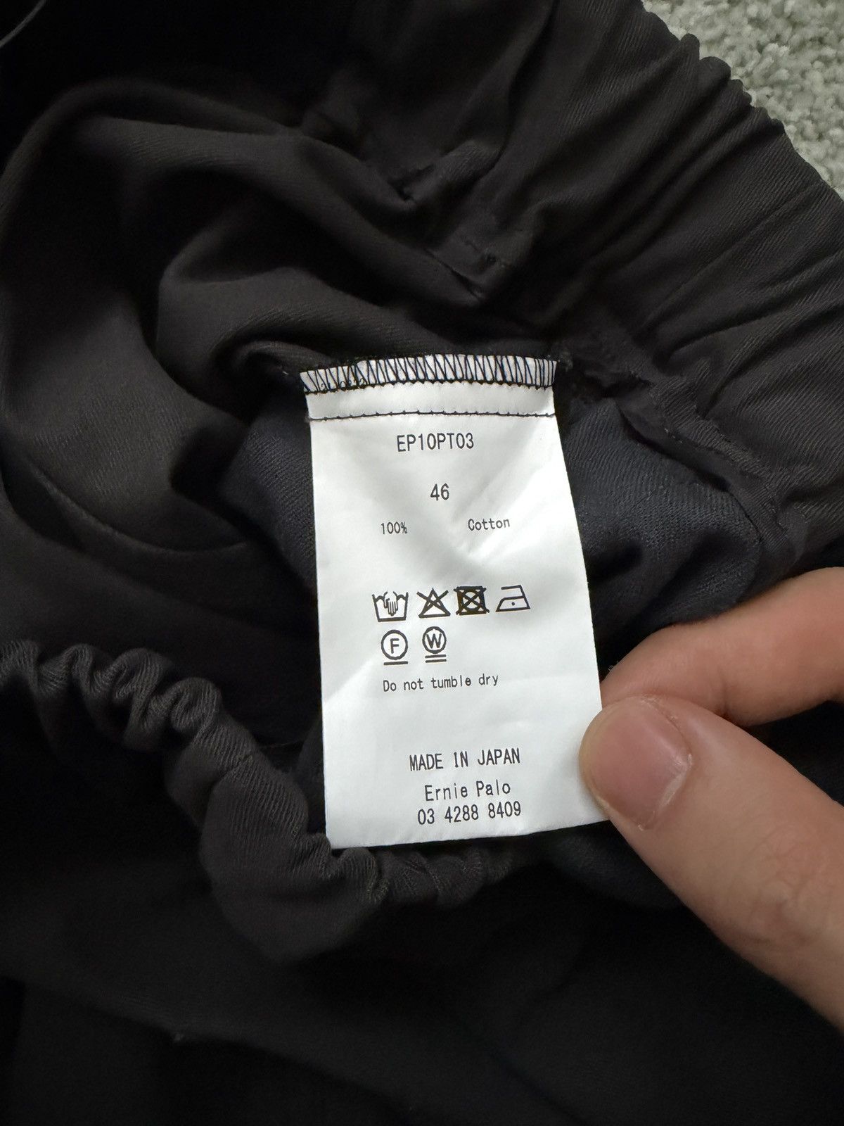 Ernie Paolo Ernie Paolo Nidom Gabardine Easy Pants Black Size US 30 / EU 46 - 9 Thumbnail