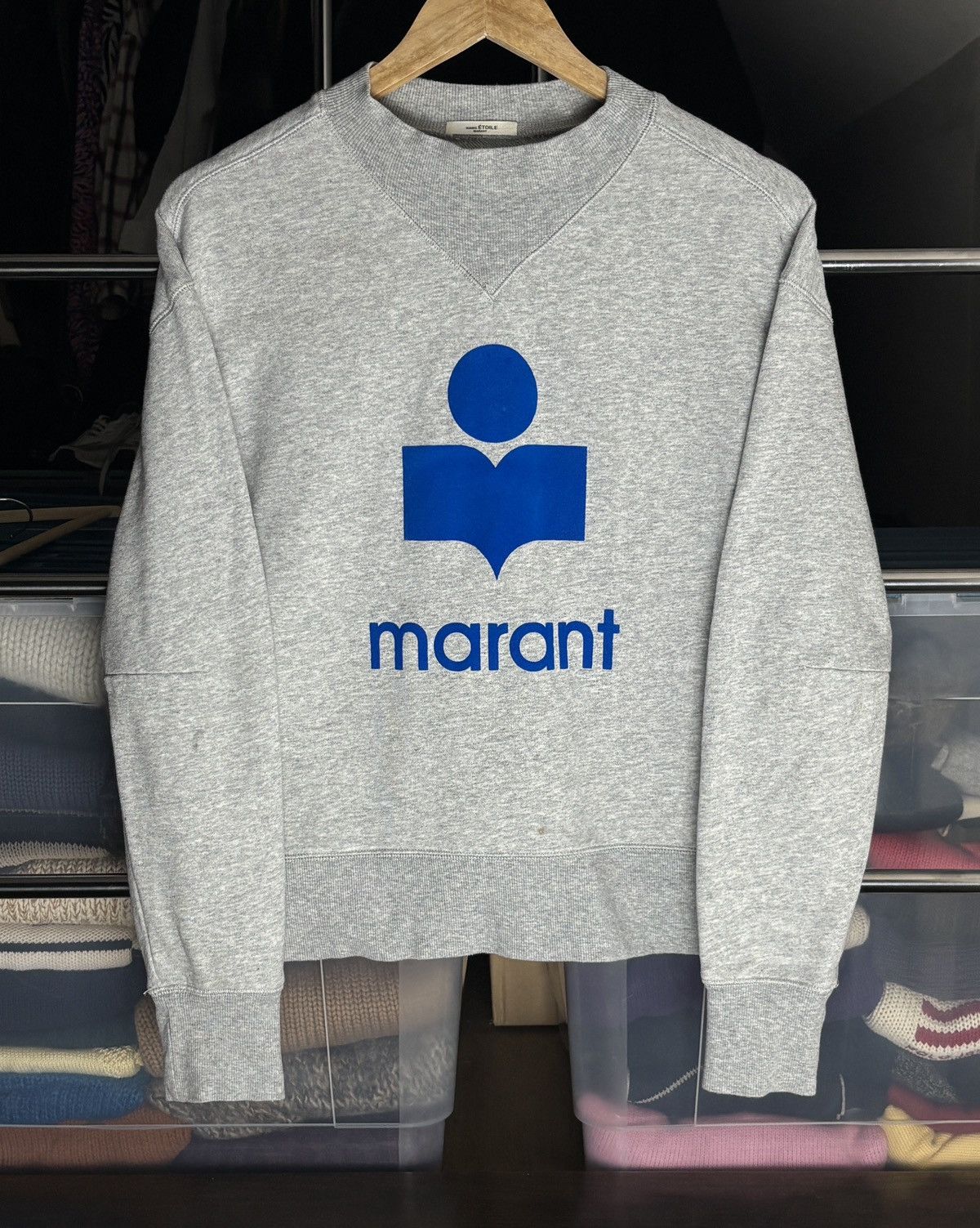 Isabel Marant Etoile Isabel Marant Moby Velvet Logo Sweatshirt Size XS / US 0-2 / IT 36-38 - 1 Thumbnail