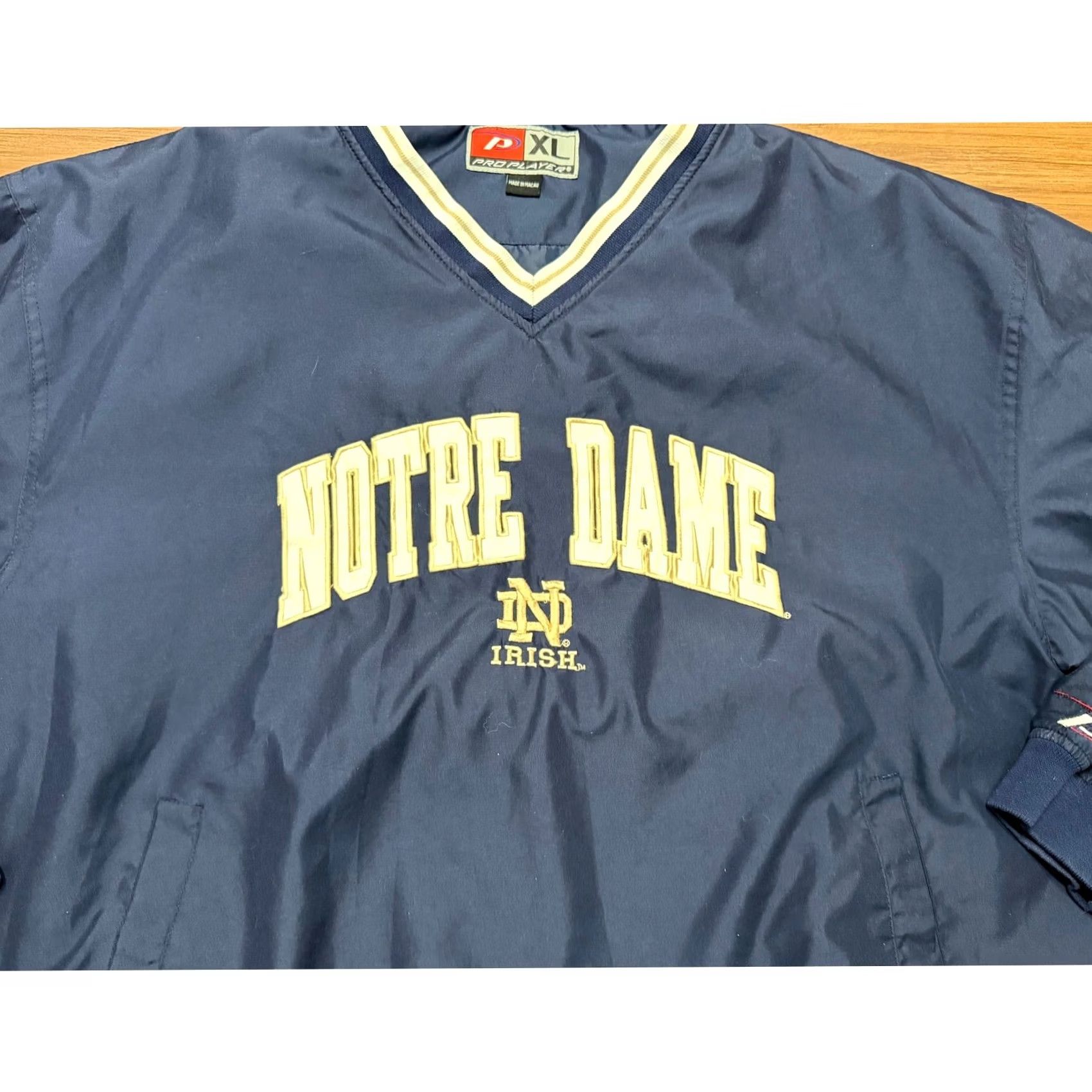 Pro Player VTG Pro Player Notre Dame Fighting Irish Windbreaker Pullover Navy Men XL Jacket Size US XL / EU 56 / 4 - 2 Thumbnail