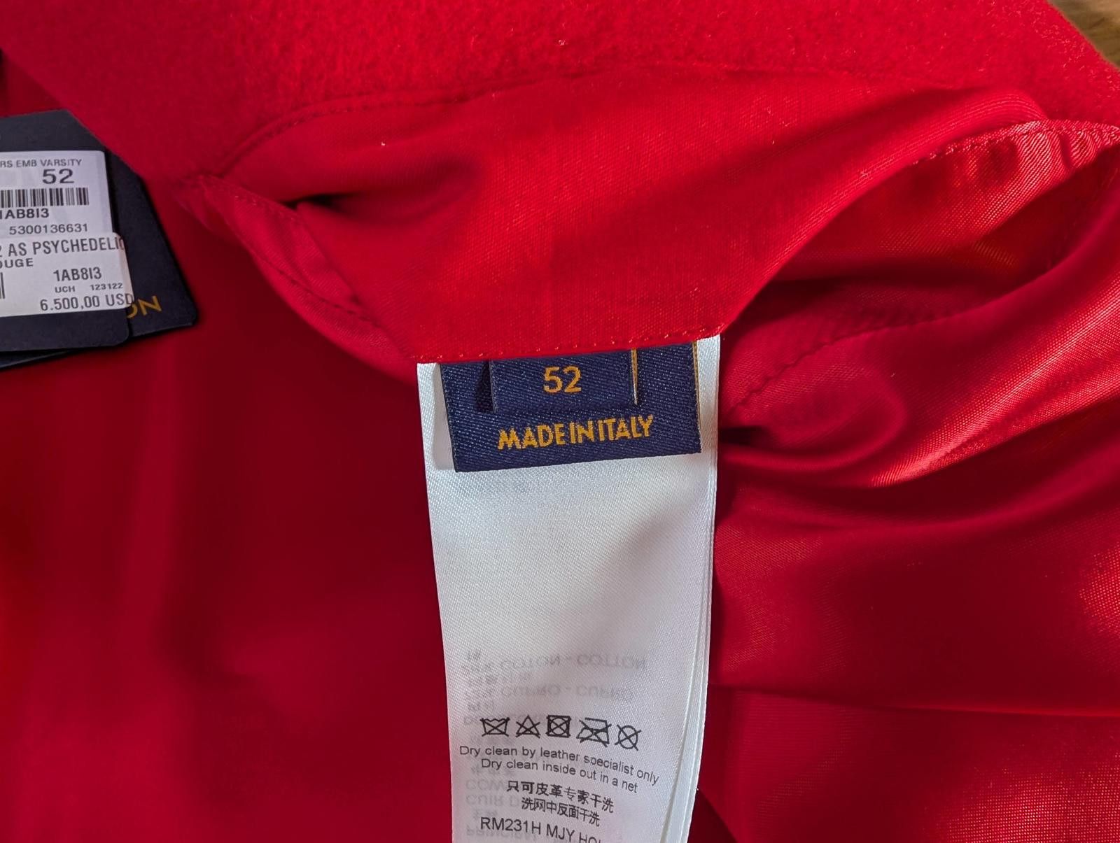 Louis Vuitton Louis Vuitton x Yayoi Kusama Flower Varsity Jacket in Red Size US L / EU 52-54 / 3 - 9 Thumbnail