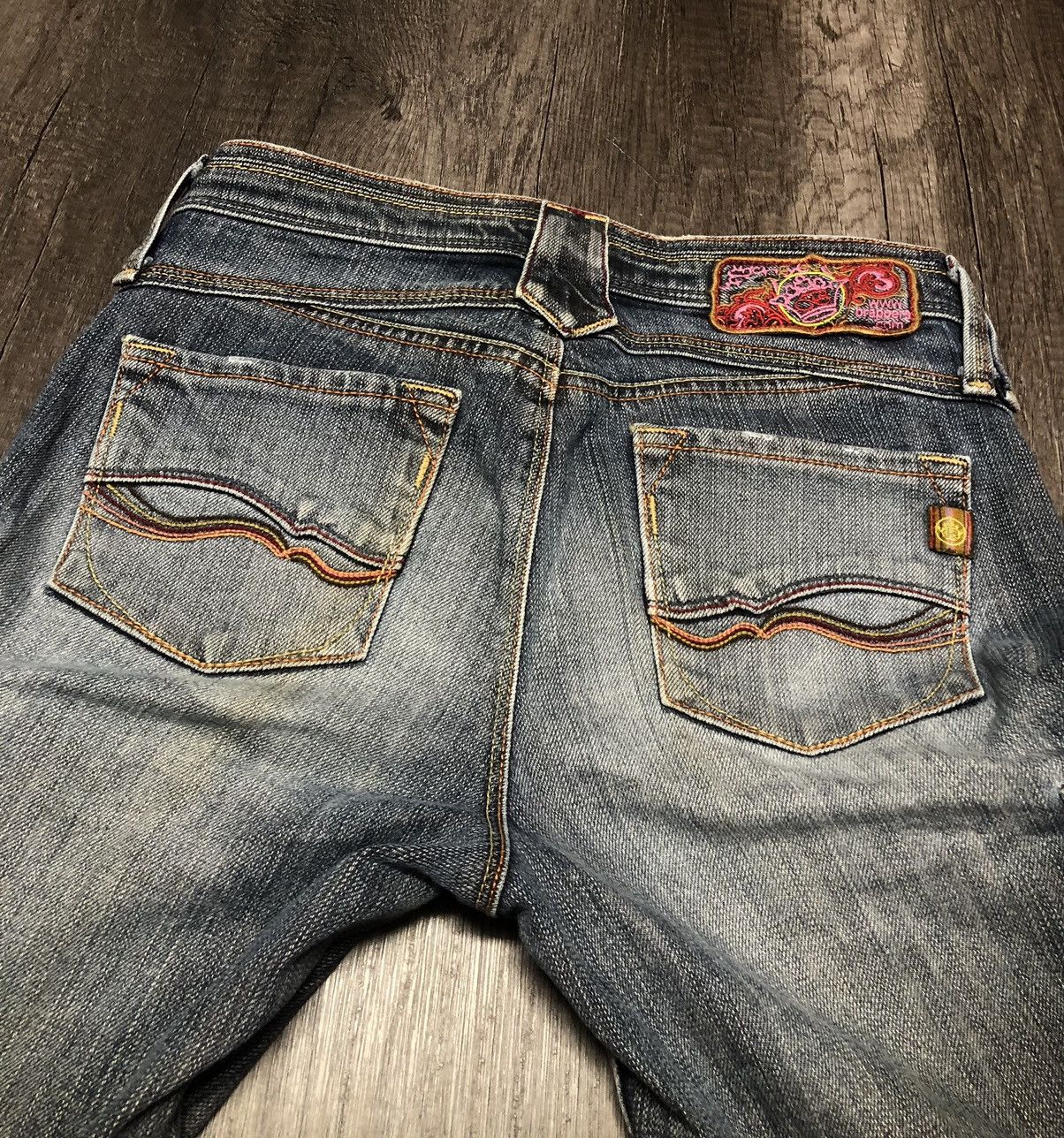 Japanese Brand Brappers Flare Japanese Jeans Cargo Style Size 28" / US 6 / IT 42 - 19 Thumbnail