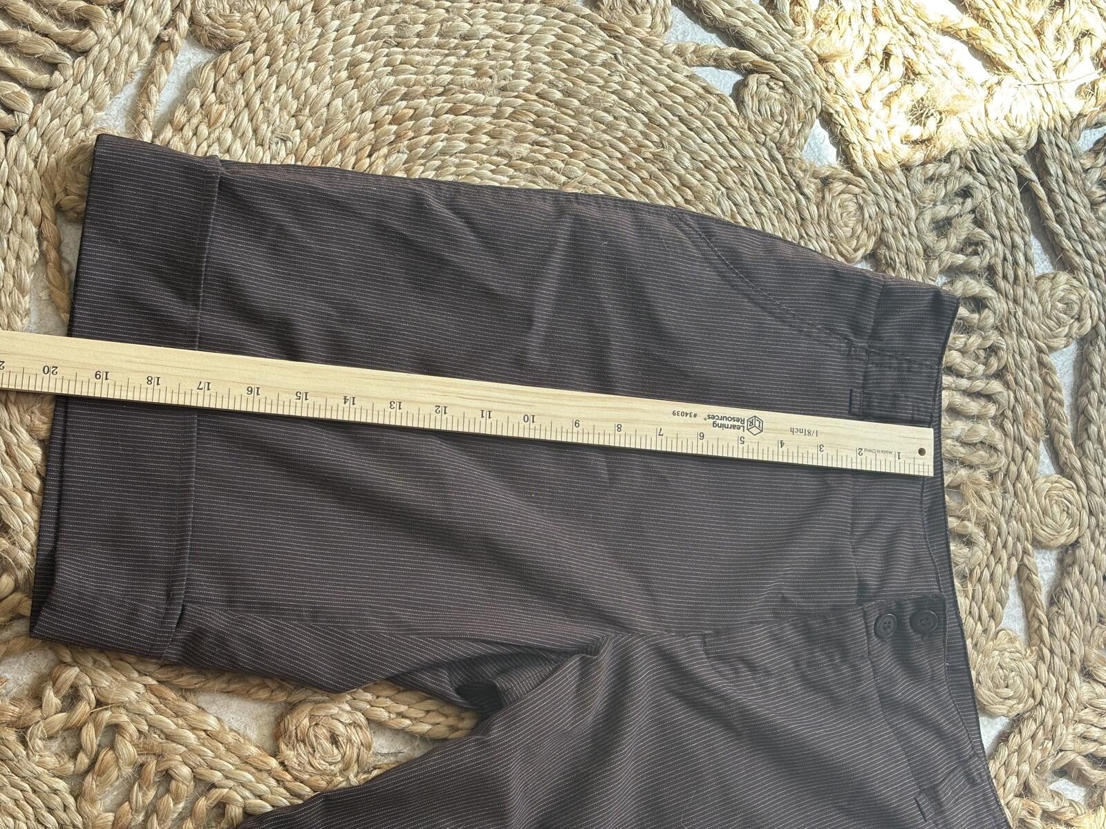 Other Metro 7 Brown & Khaki Pinstripe Y2K Safari Size 10 bundle Size 32" / US 10 / IT 46 - 4 Thumbnail