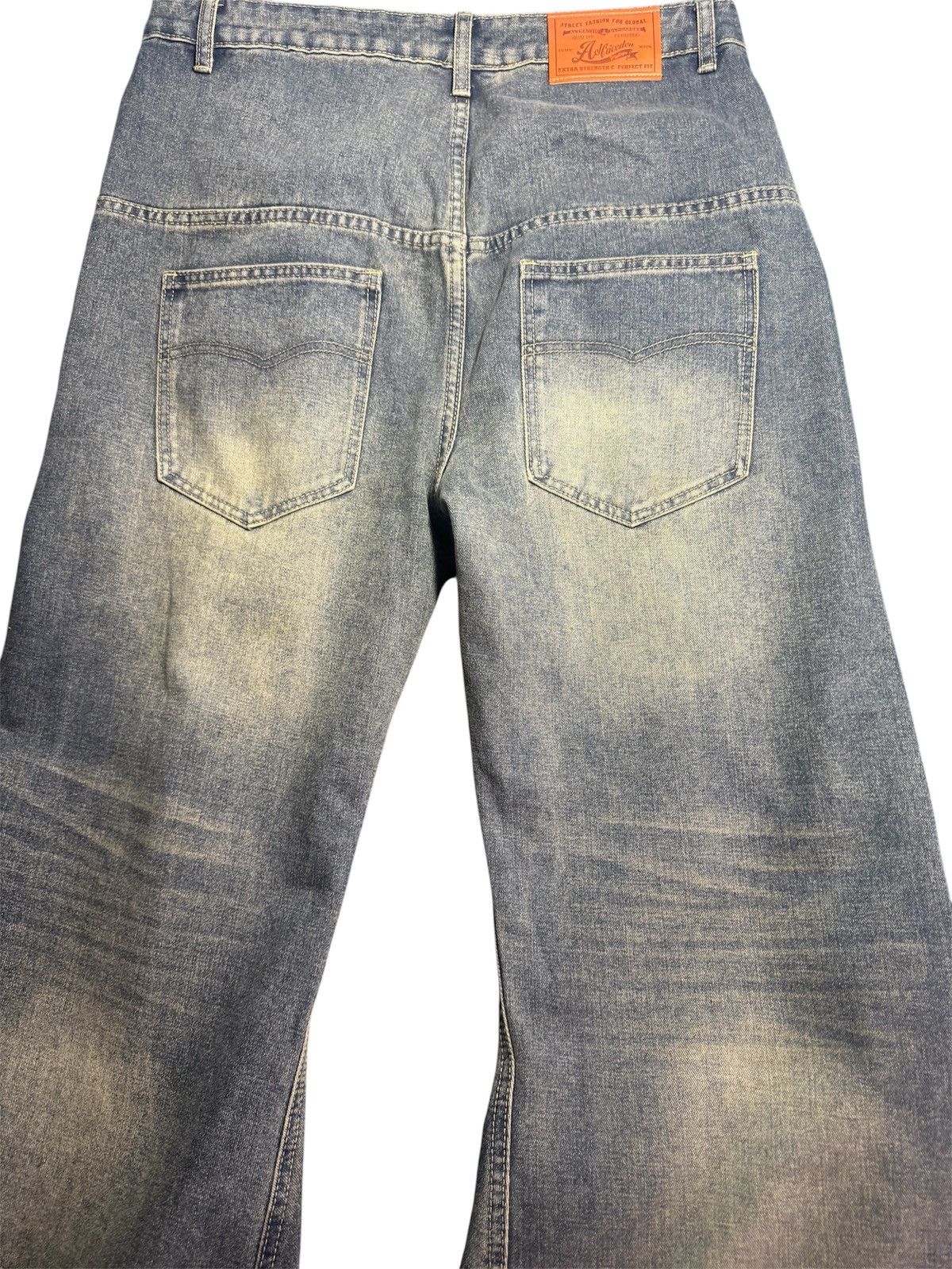 Japanese Brand Double Waisted Baggg Vintage Jeans Size US 34 / EU 50 - 5 Thumbnail