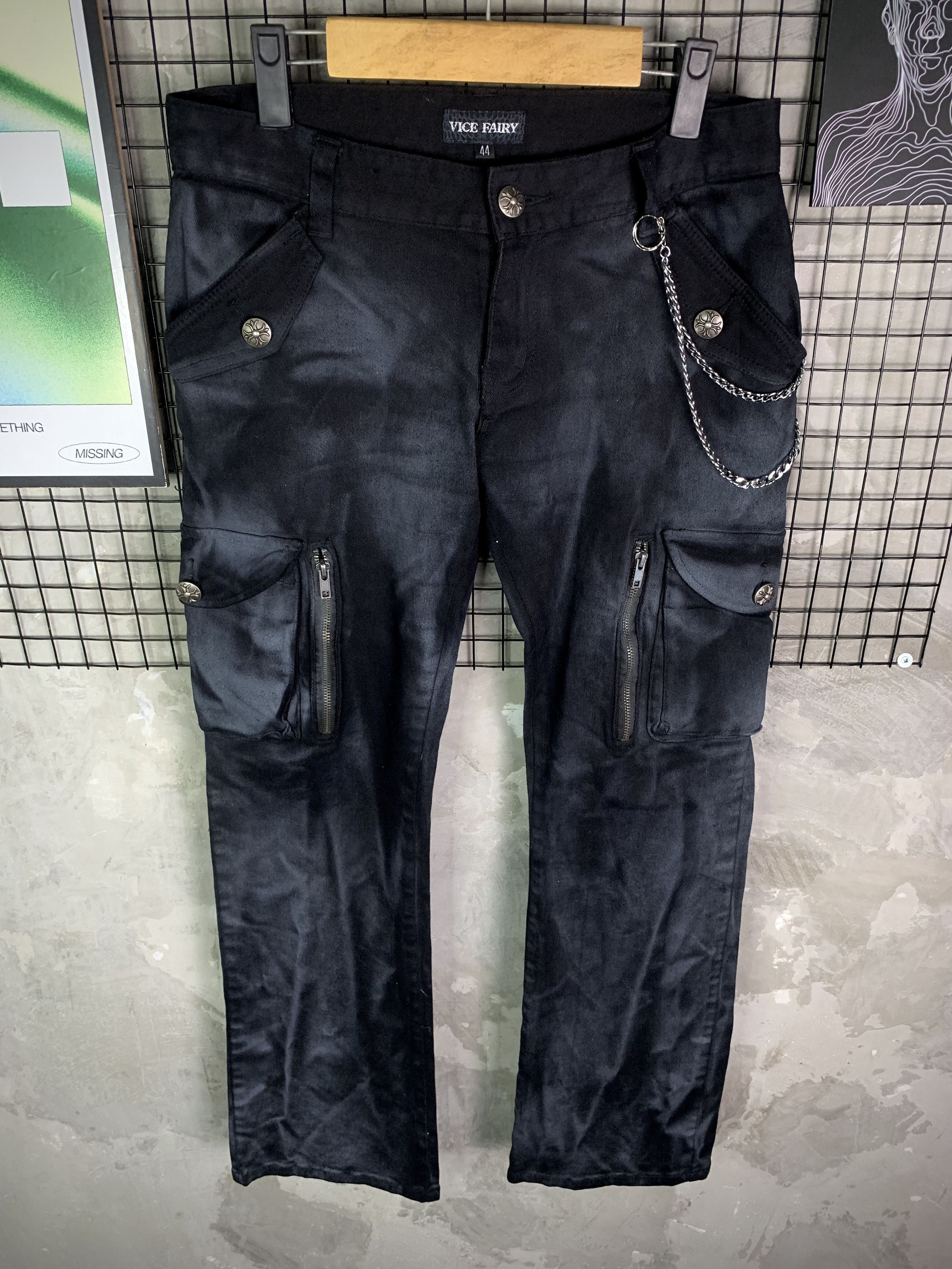 Japanese Brand Vice Fairy Multi Pocket Utility Cargo Pants Gorpcore Size US 28 / EU 44 - 4 Thumbnail